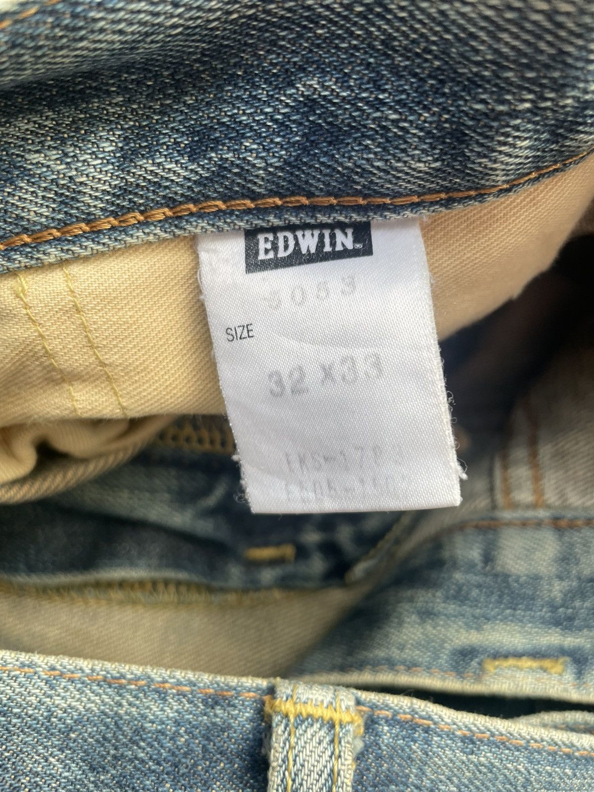 Edwin Vintage Edwin 505XX Selvedge Distresed Denim Size US 33 - 20 Thumbnail