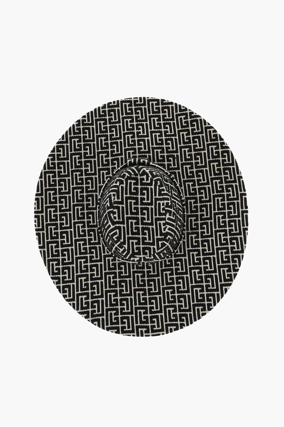 Balmain og1mm0326 Size: 56 / Two-Tone Floppy Hat / Cap Black & Beige Size ONE SIZE - 4 Thumbnail