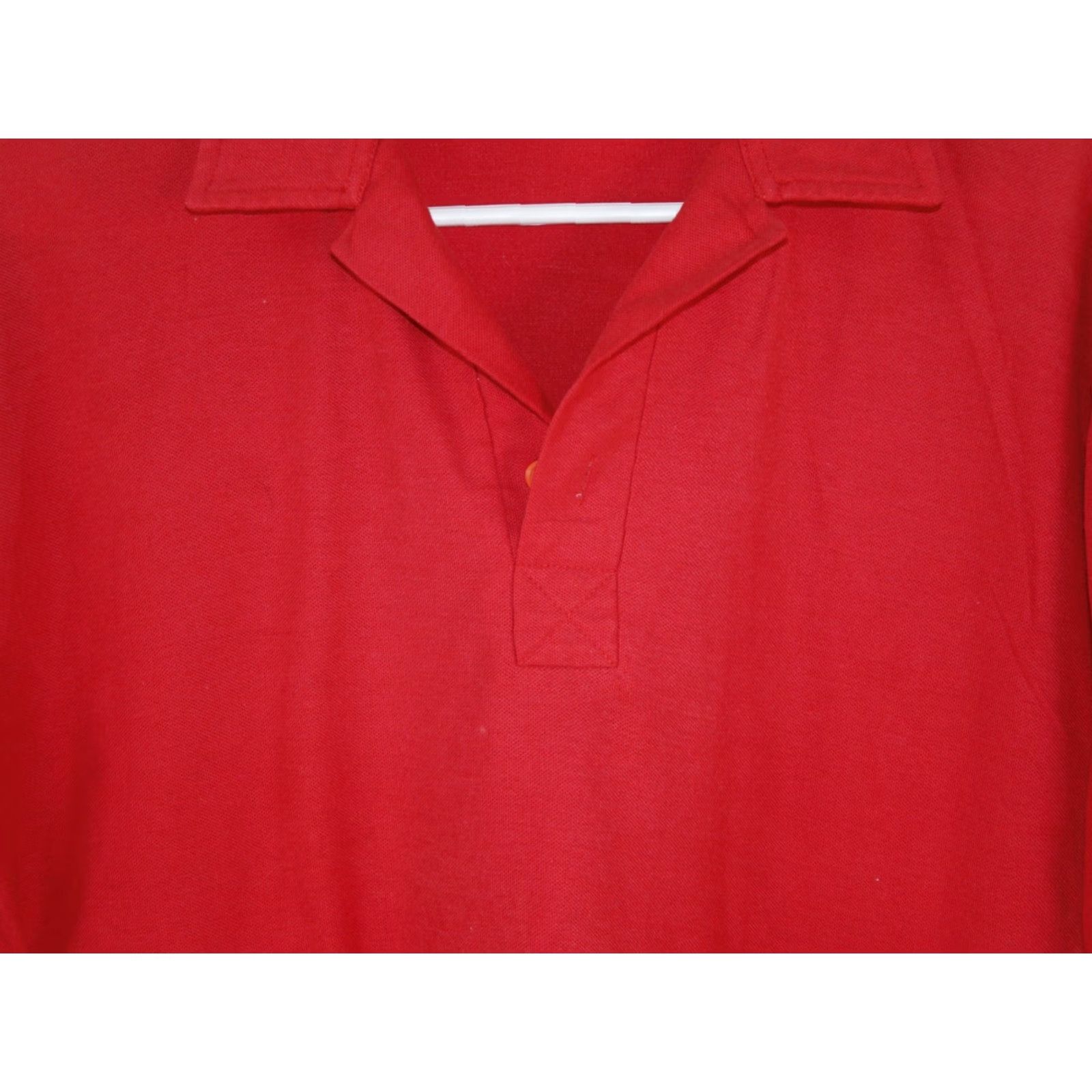 Vintage VTG Mens Polo Shirt Regular Short Sleeve Red XXL 21 in Chest 27 in Length T Shirt Fantasy's Brand Unbranded Mens Size US XXL / EU 58 / 5 - 3 Thumbnail