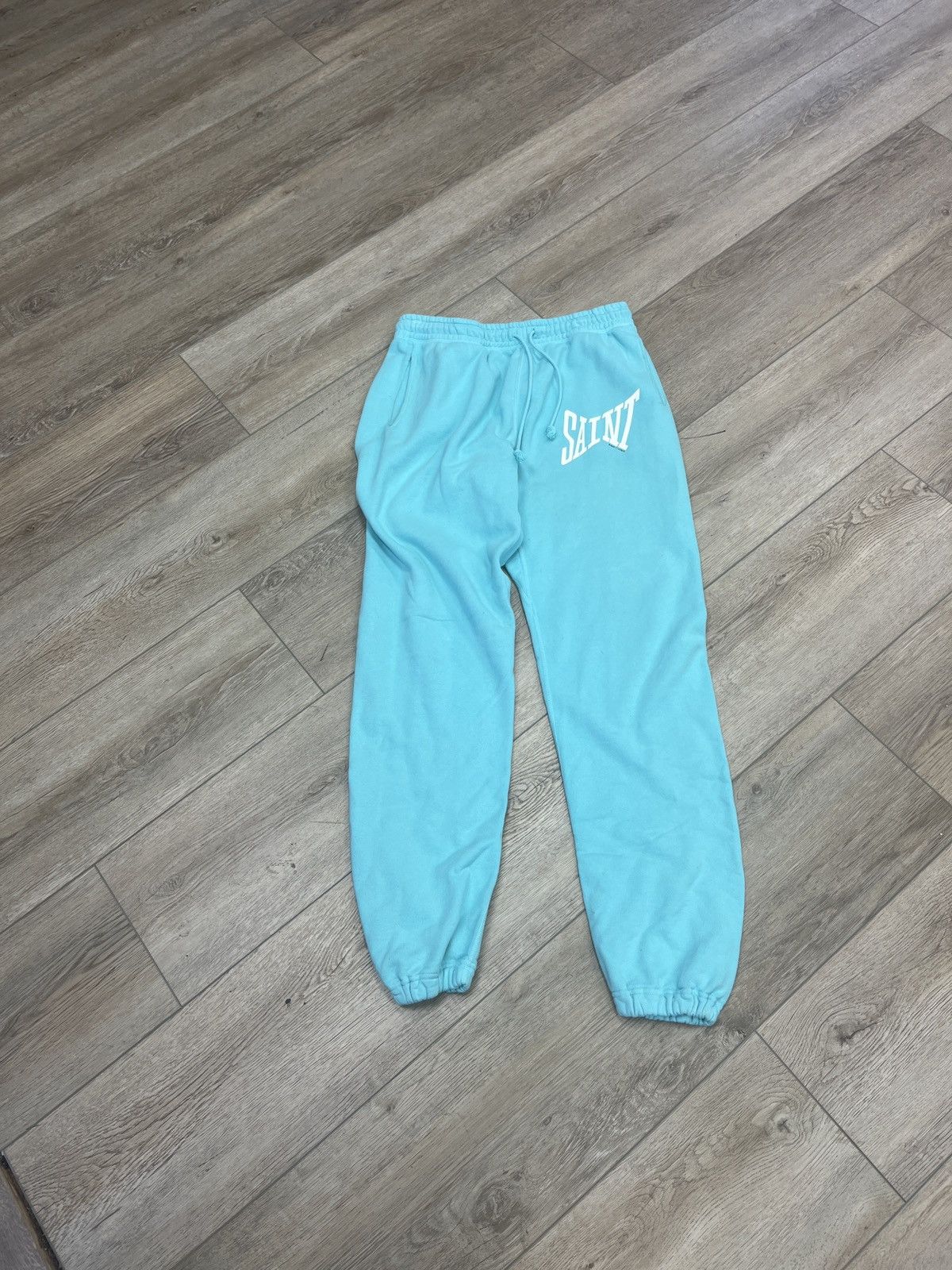 Saint Michael Teal Saint ribbon pant medium Size US 32 / EU 48 - 1 Thumbnail