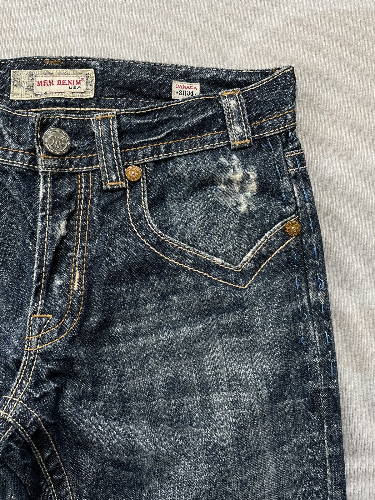 Mek Denim Mek Denim Embroided Jeans Size US 32 / EU 48 - 5 Thumbnail