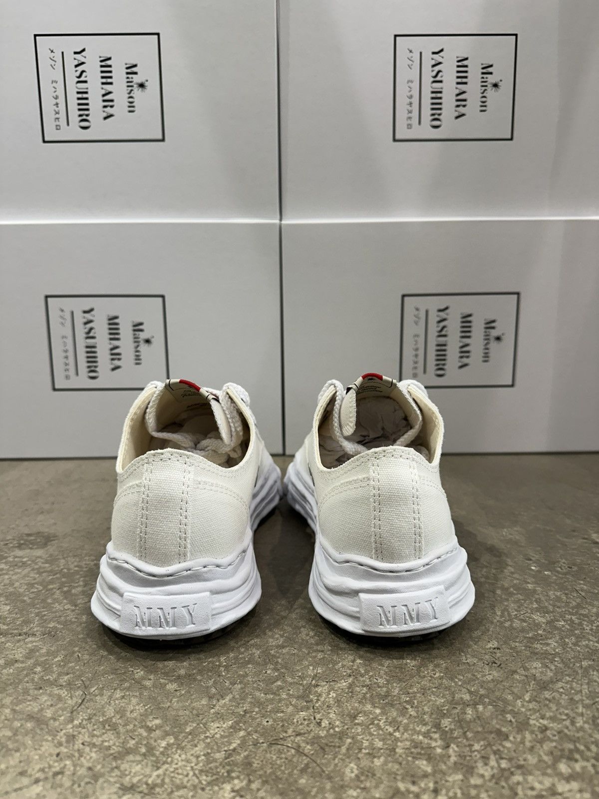 Maison MIHARA YASUHIRO MAISON MIHARA YASUHIRO - Hank Low White Sneakers Size US 7 / EU 40 - 4 Thumbnail