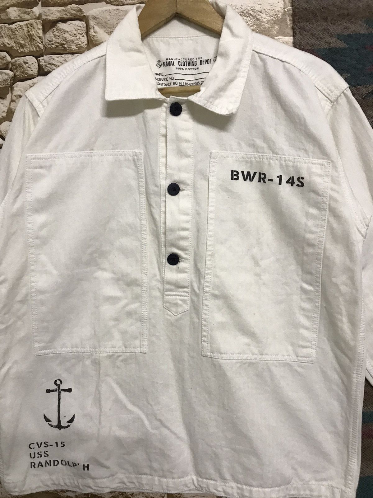 Naval Clothing Factory Naval clothing Depot Reproduction Vintage Tees Size US M / EU 48-50 / 2 - 3 Thumbnail