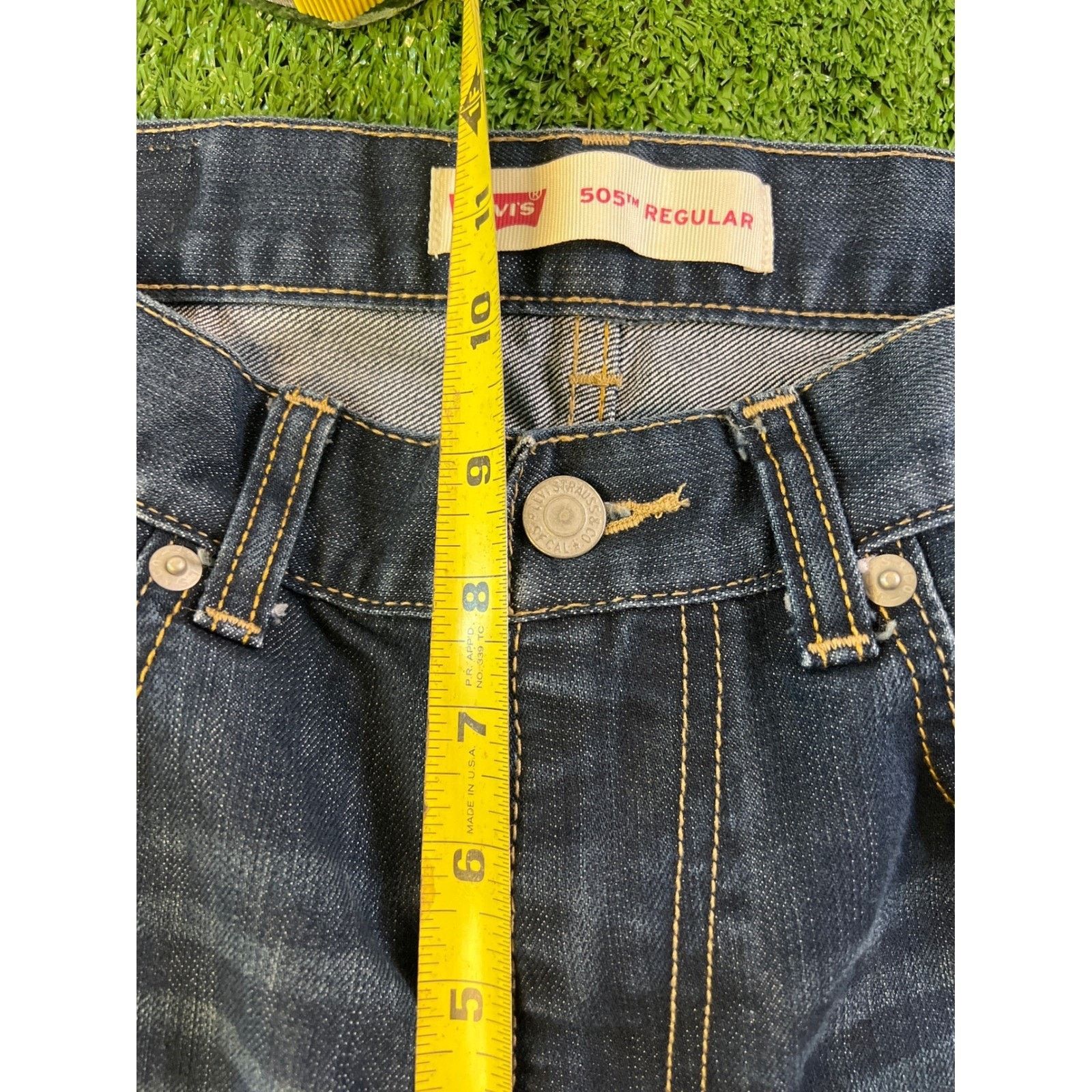 Levi's Levis 505 Regular Straight Jeans Womens Dark Wash 16R 28X28 Size 28" / US 6 / IT 42 - 3 Thumbnail