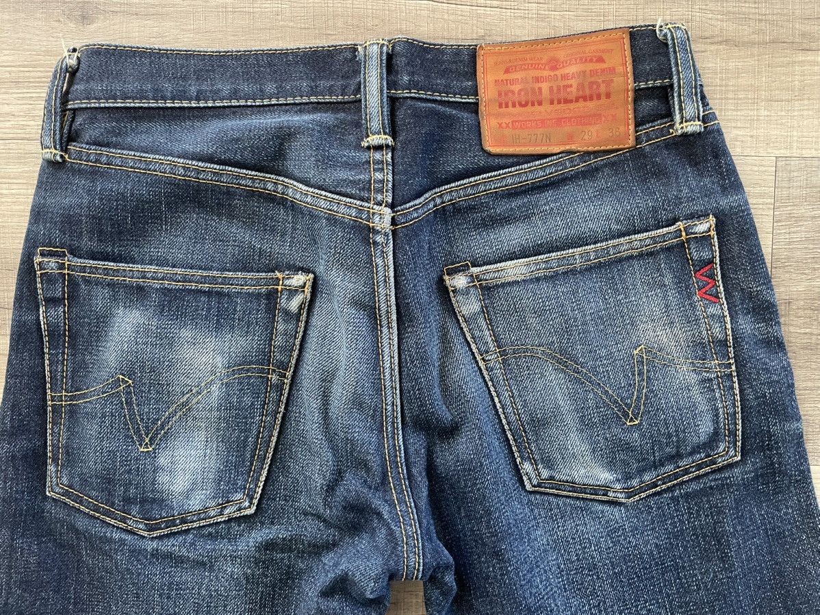Iron Heart IRON HEART IH-777N 17OZ SELVEDGE JEANS SLIM TAPERED 29x29.5 Size US 29 - 6 Thumbnail