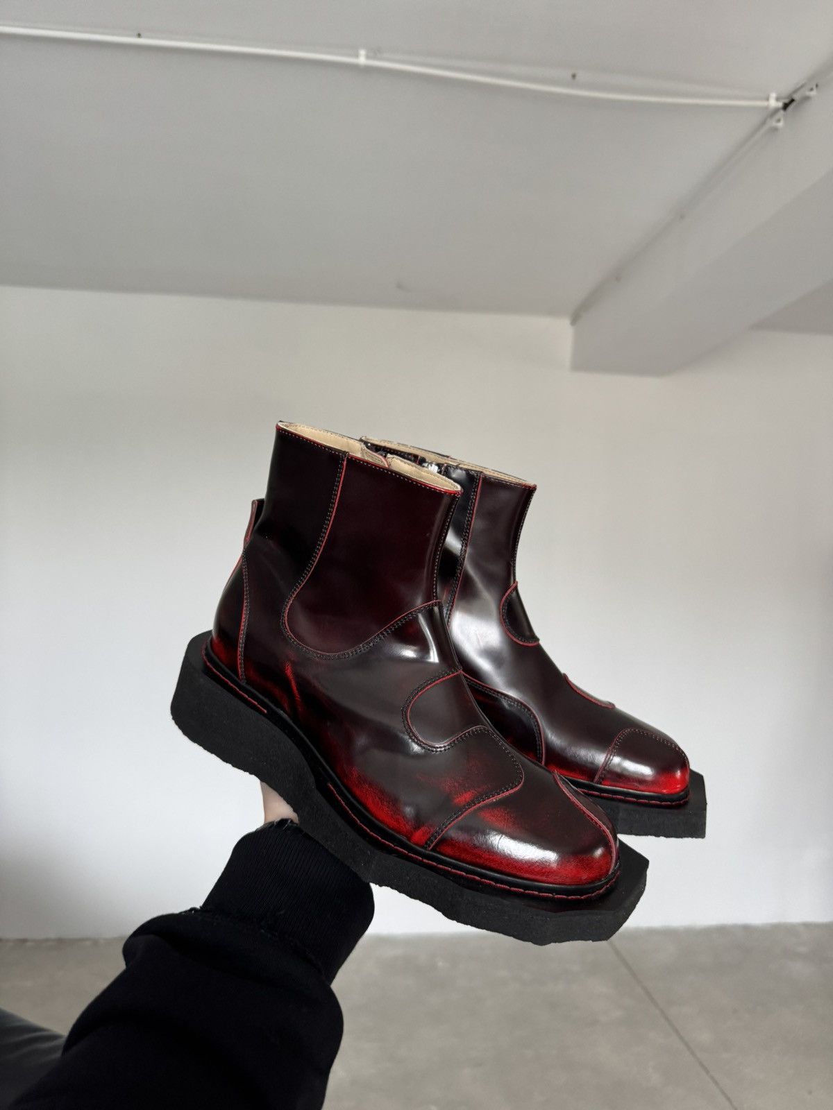 Henrik Vibskov Henrik Vibskov Boots Enzo Leather Ankle Boots Size US 7 / EU 40 - 3 Thumbnail