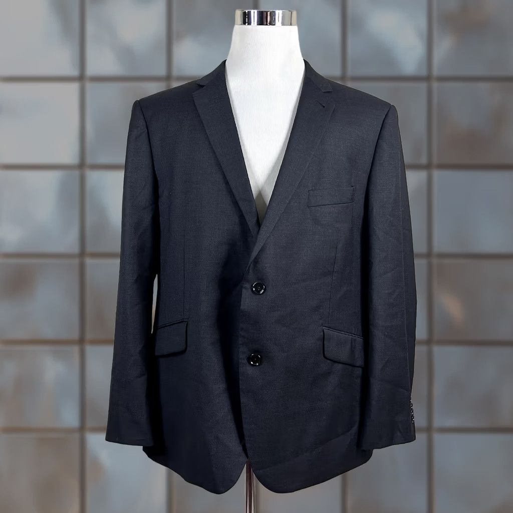 Doublet Indochino Sport Coat 48R Wool Dark Gray Two-Button Double-Vented Men Jacket Coat Regular Fit Chelsea-Notch Lapel 2 Piece Two Button Front Vintage: No Size US XS / EU 42 / 0 - 1 Thumbnail