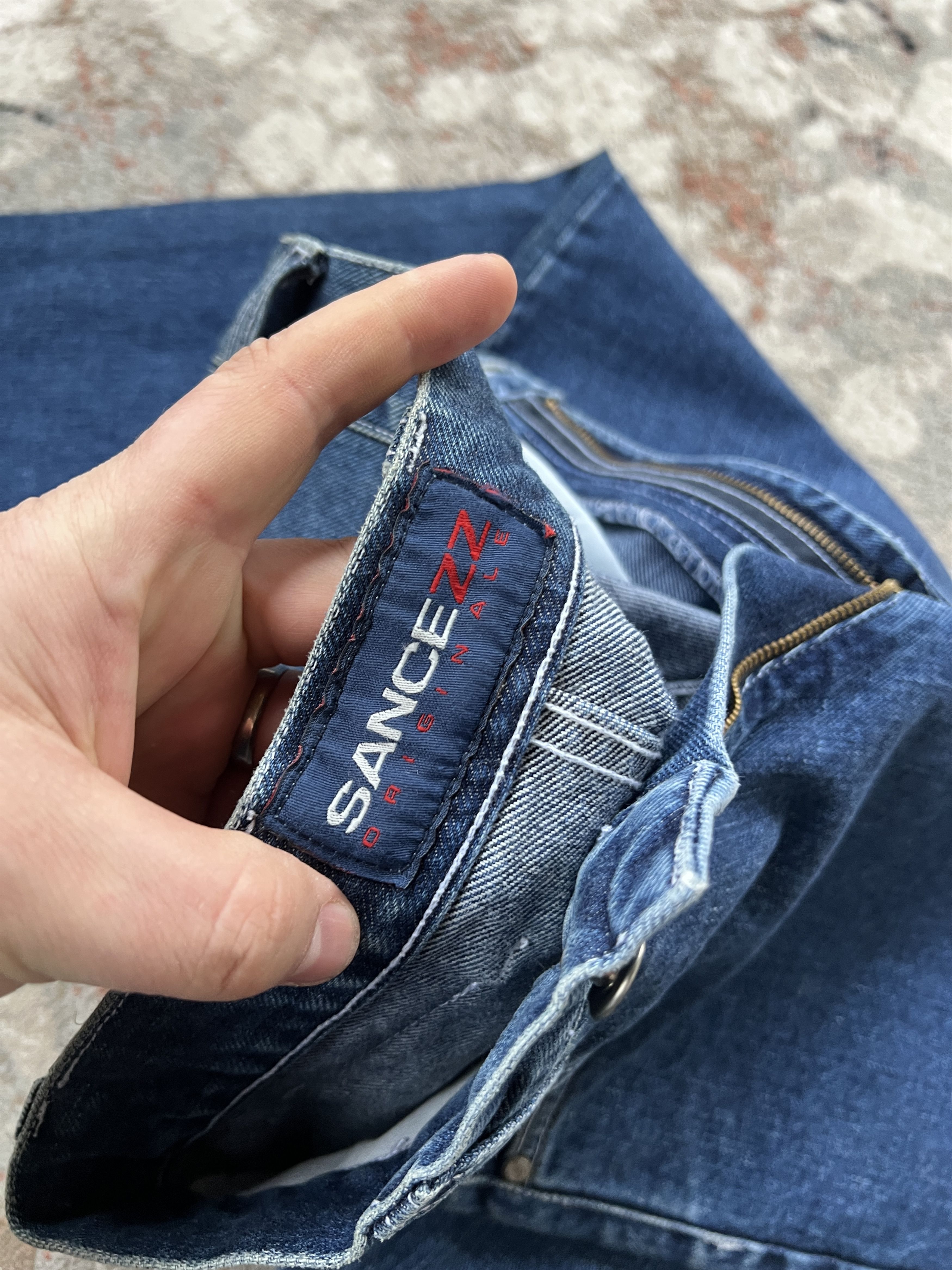 Japanese Brand Vintage Sancezz Rap Hip-Hop Baggy Denim Pants Size 25 Size US 26 / EU 42 - 5 Thumbnail