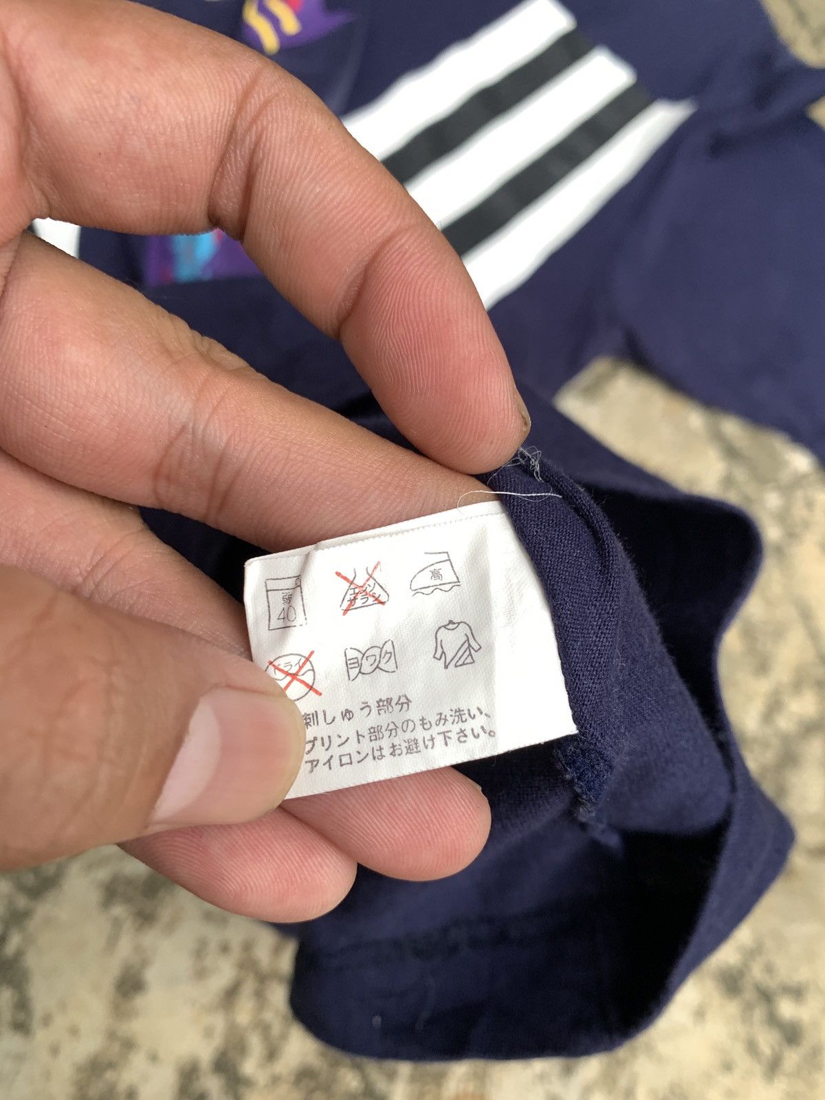 Japanese Brand × Kansai Yamamoto 2000s Kansai Yamamoto Sport Japan Navy Unique Graphic Tee Size US L / EU 52-54 / 3 - 7 Thumbnail