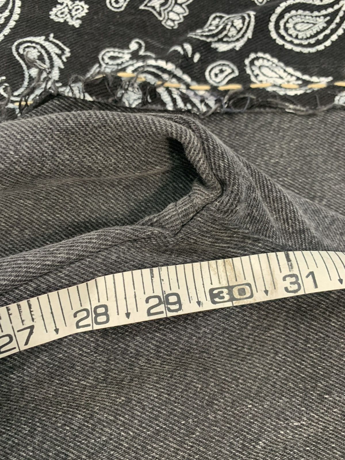 Levi's Vintage upcycled custom baggy bandana patch denim Size US 30 / EU 46 - 15 Thumbnail