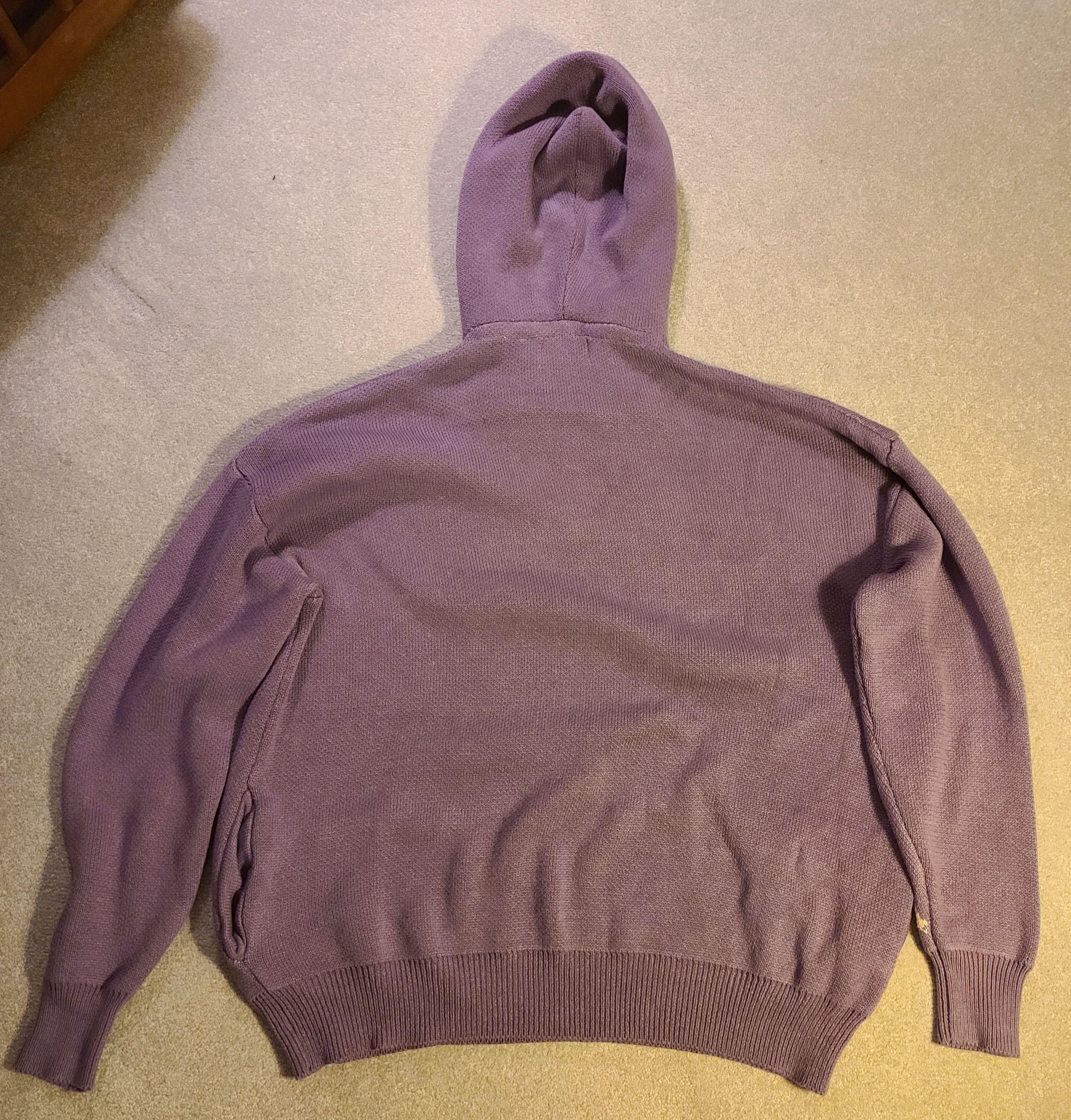 TeamSESH TeamSESH Oversized Knit Skeleton Hoodie (Fits like L) Size US M / EU 48-50 / 2 - 2 Thumbnail