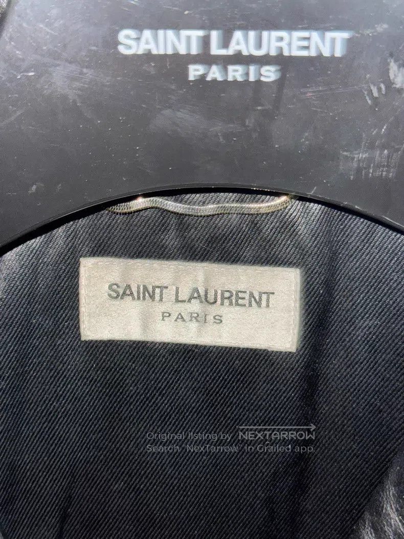 Saint Laurent Paris Saint Laurent Paris Sheepskin Embossed Logo Leather Jacket Size XS / US 0-2 / IT 36-38 - 3 Thumbnail