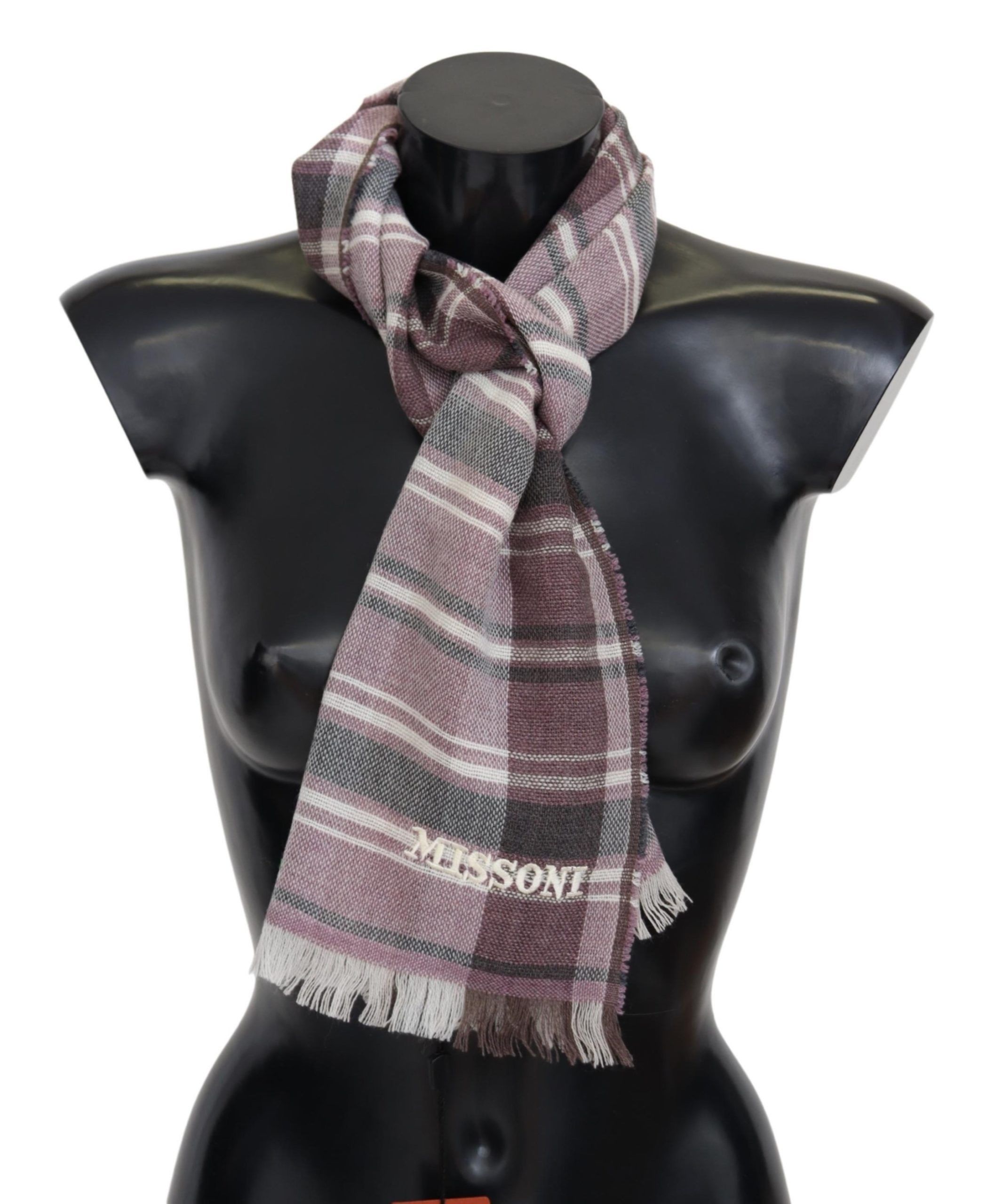 Missoni Elegant Multicolor Wool Scarf with Logo Men's Embroidery Size ONE SIZE - 1 Thumbnail