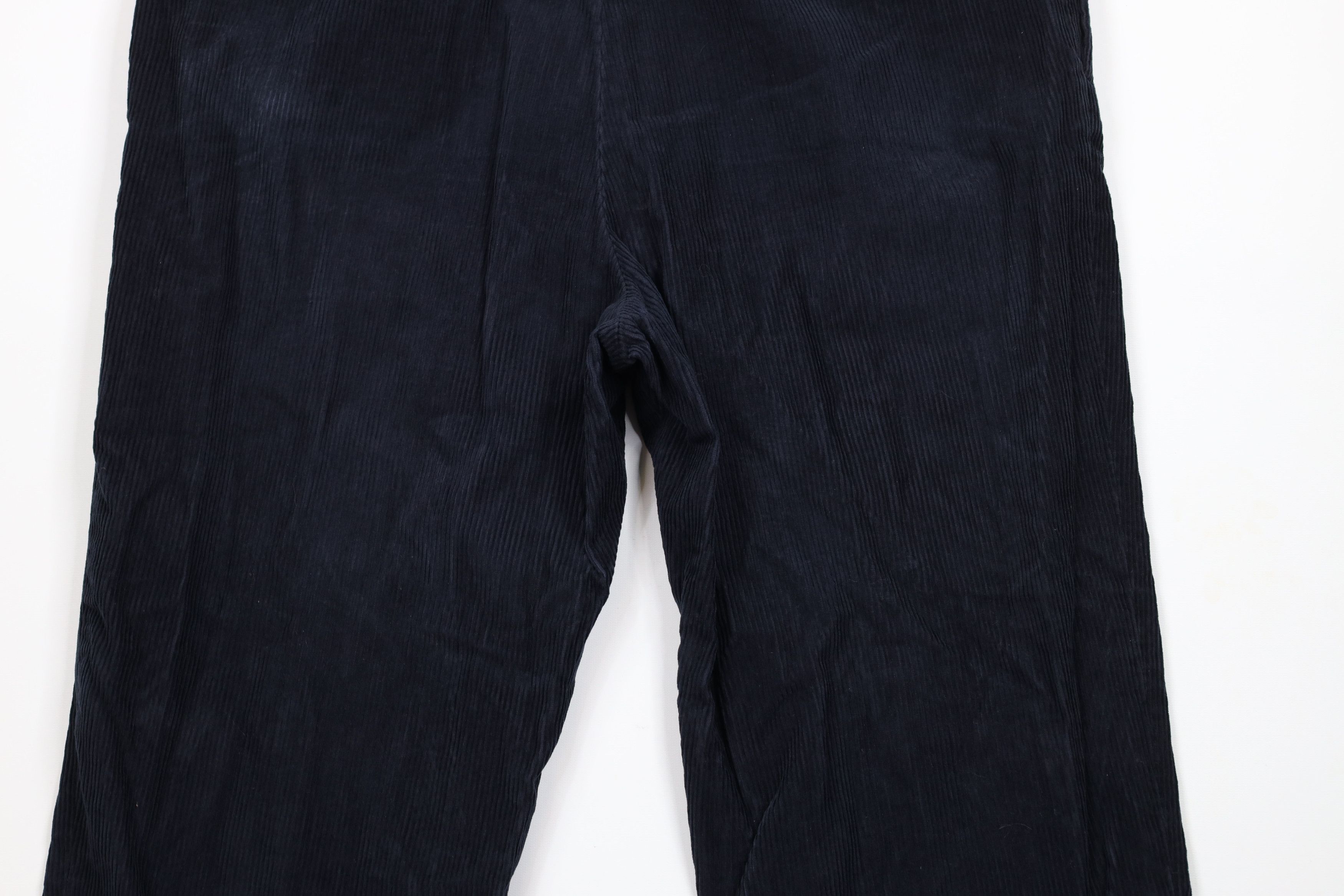 Nautica × Vintage Vintage 90s Nautica Wide Leg Corduroy Chino Pants Navy Blue Size US 40 / EU 56 - 10 Thumbnail