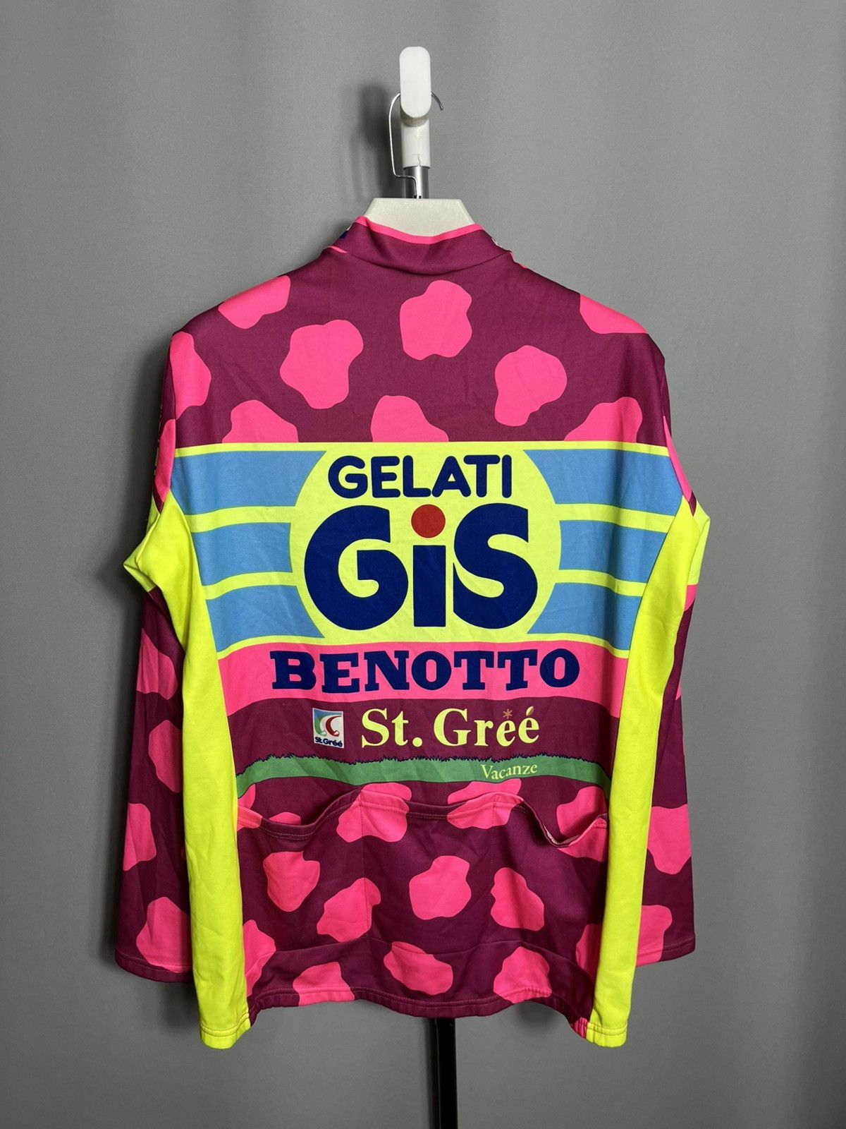 Other 1991 Gelati Gis Ballan Cycling Pro Team Jersey by Giessegi Size US XL / EU 56 / 4 - 3 Thumbnail