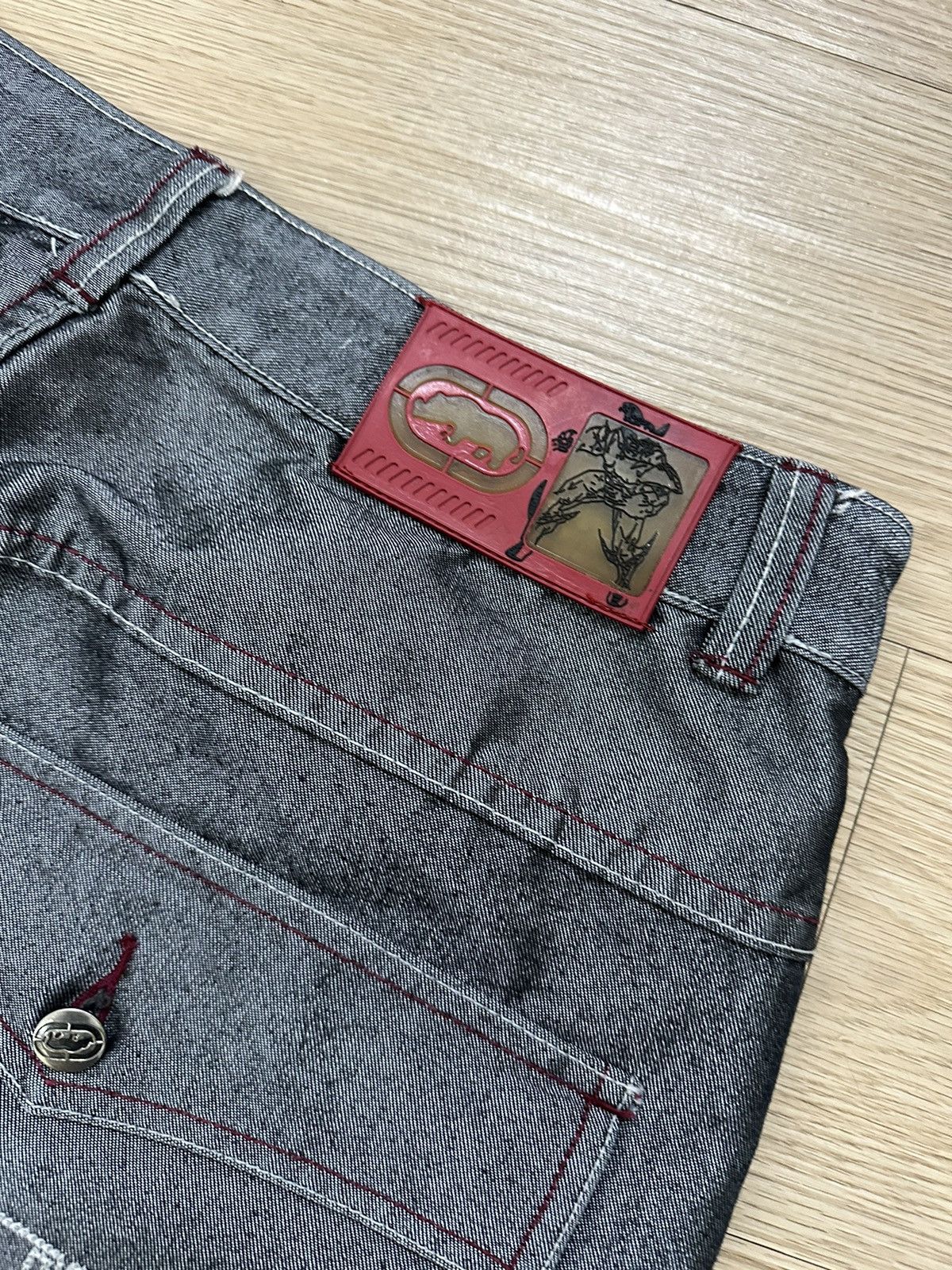 Ecko Unltd. × JNCO × Vintage Rare Vintage Y2K Ecko Unltd Baggy Goth Bondage Jeans Jnco Size US 34 / EU 50 - 18 Thumbnail