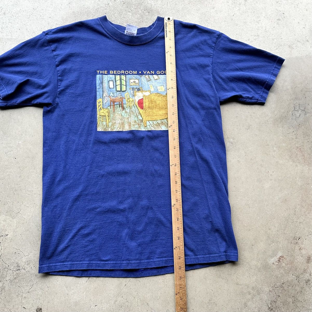 Anvil Vintage Vincent Van Gogh T Shirt The Bedroom Art Exhibit 00s Size US L / EU 52-54 / 3 - 7 Thumbnail