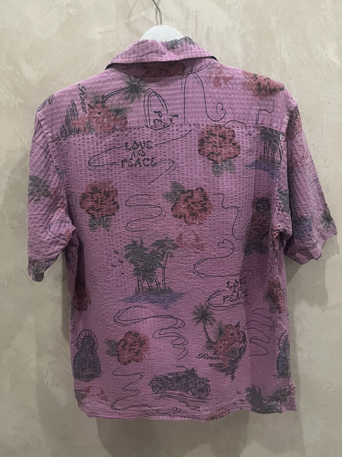 Vintage Roen Mastermind Japan Love and Peace full Pic shirt