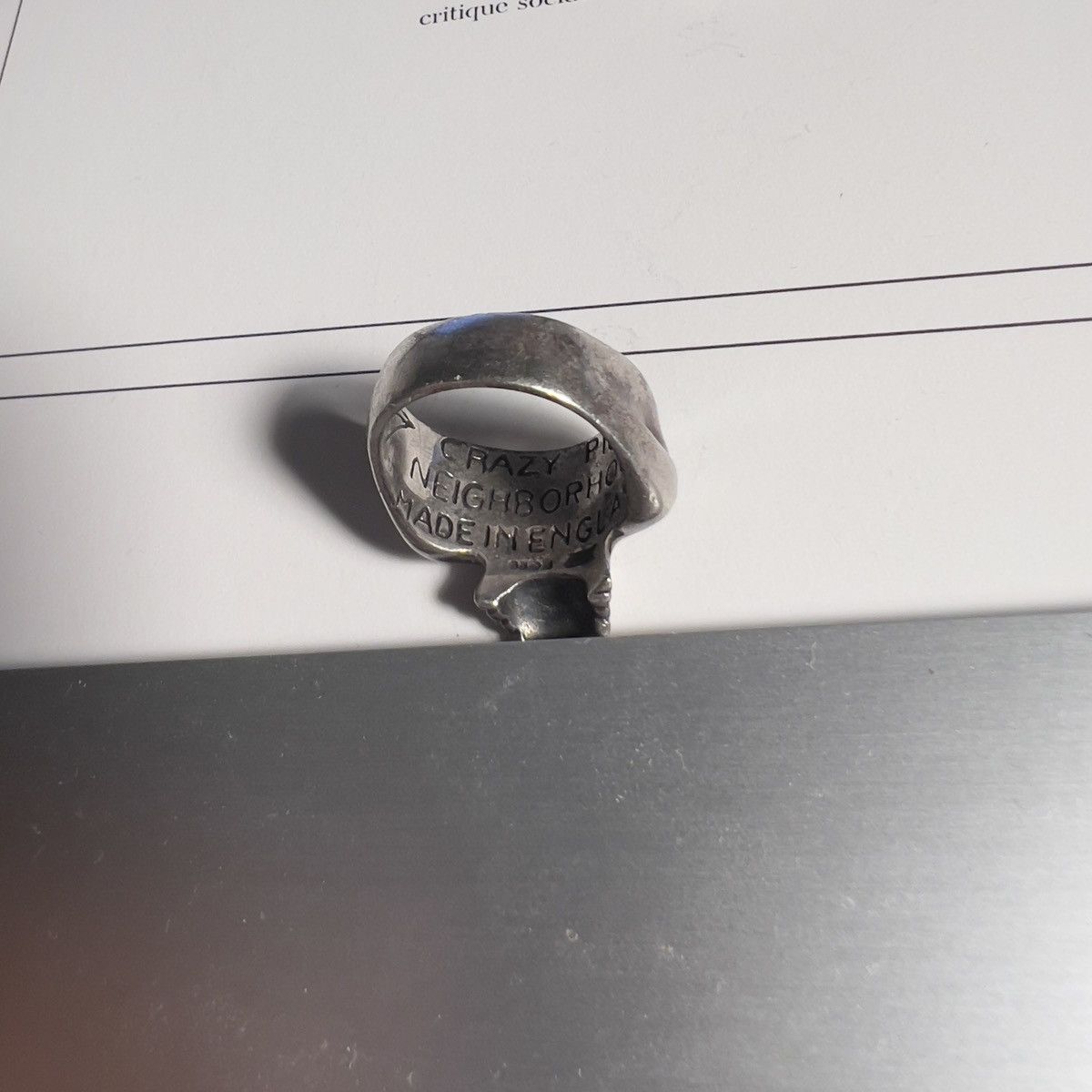 Neighborhood neighborhood x crazy pig skull ring Size ONE SIZE - 5 Thumbnail