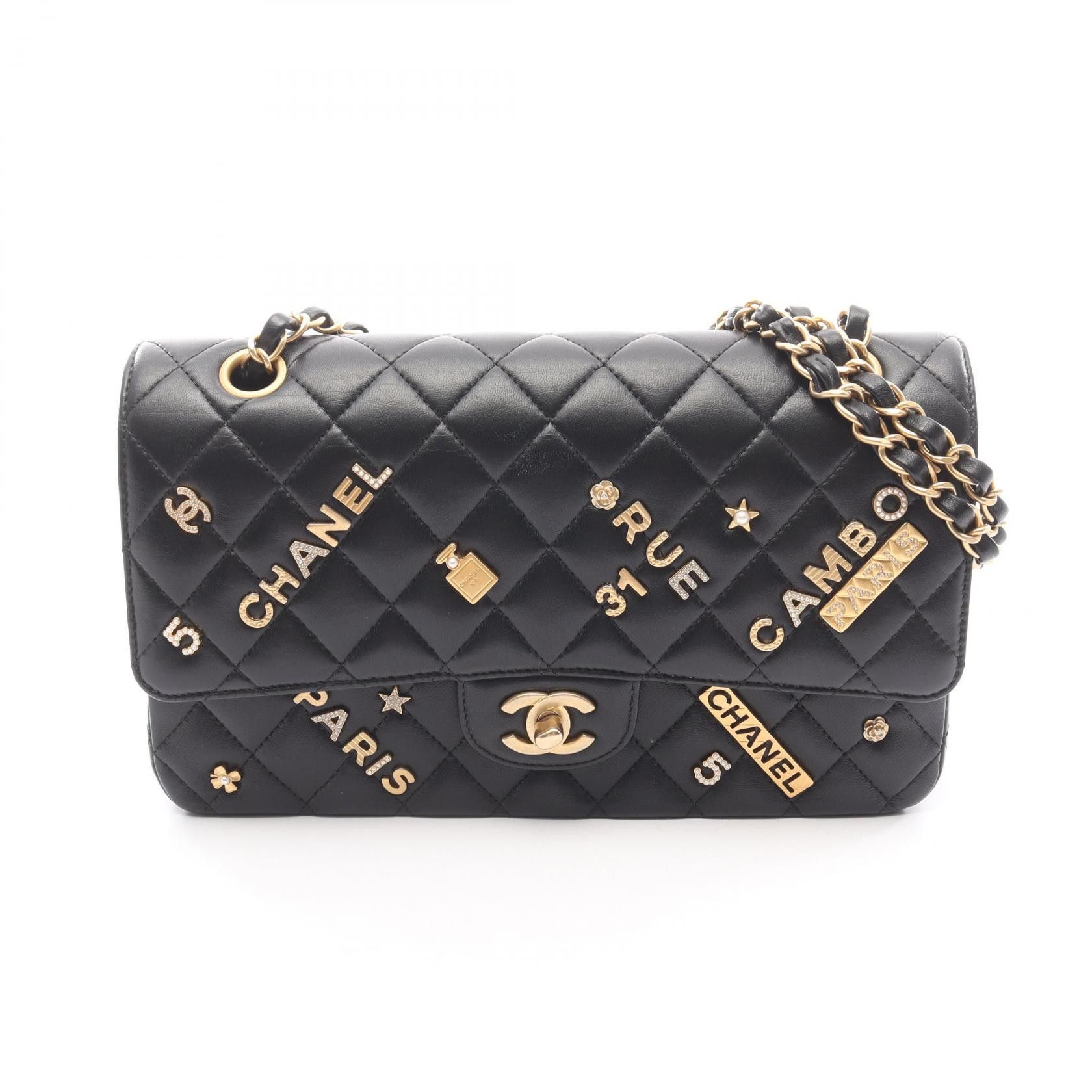 Chanel Chanel Chanel Matelasse Lambskin Shoulder Bag Leather Shoulder Bag A01112 DUTY FREE for USA Size ONE SIZE - 1 Thumbnail