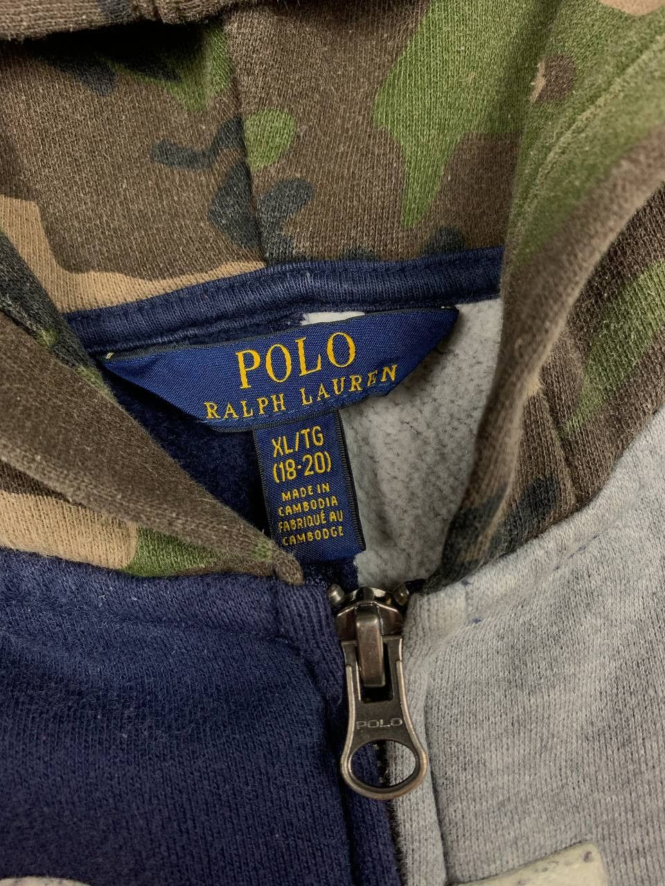 Polo Ralph Lauren Polo Ralph Lauren Full Zip Hoodie XL 18-20 Multicolor Camo Size US XL / EU 56 / 4 - 8 Thumbnail