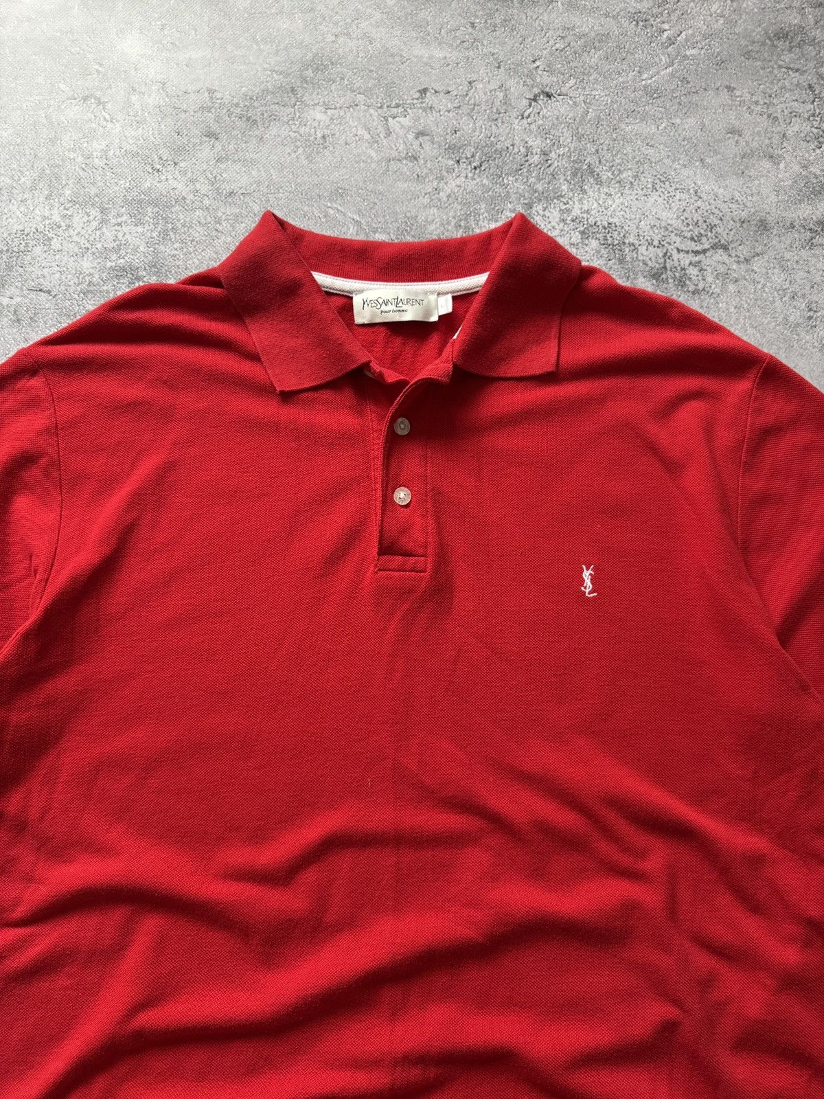 Yves Saint Laurent Vintage Yves Saint Laurent Red Polo T-Shirt size L Size US L / EU 52-54 / 3 - 4 Thumbnail