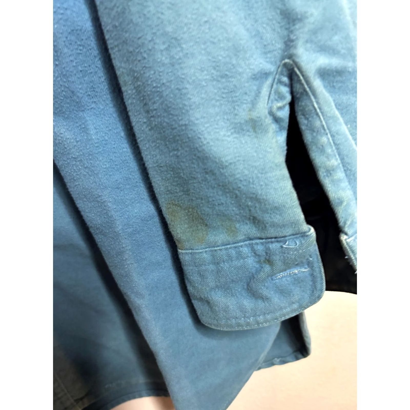 Eddie Bauer VINTAGE Eddie Bauer Shirt Mens L Blue Chamois Cloth Flannel Long Sleeve Button-Up 90s Casual Workwear Pockets Size US L / EU 52-54 / 3 - 5 Thumbnail
