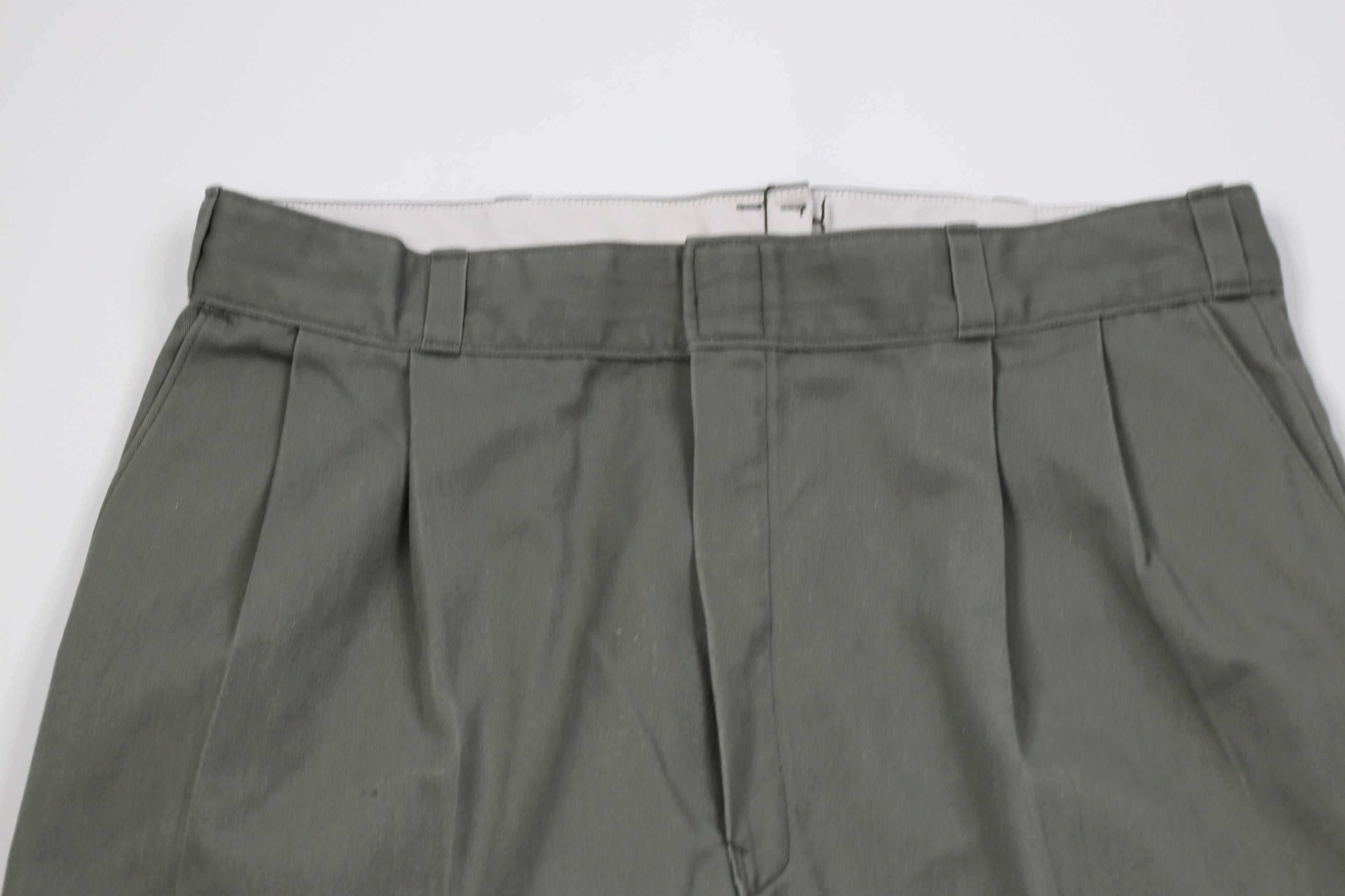 Dickies Vintage 90s Dickies Wide Leg Dungaree Pants Green USA Size US 38 / EU 54 - 2 Thumbnail