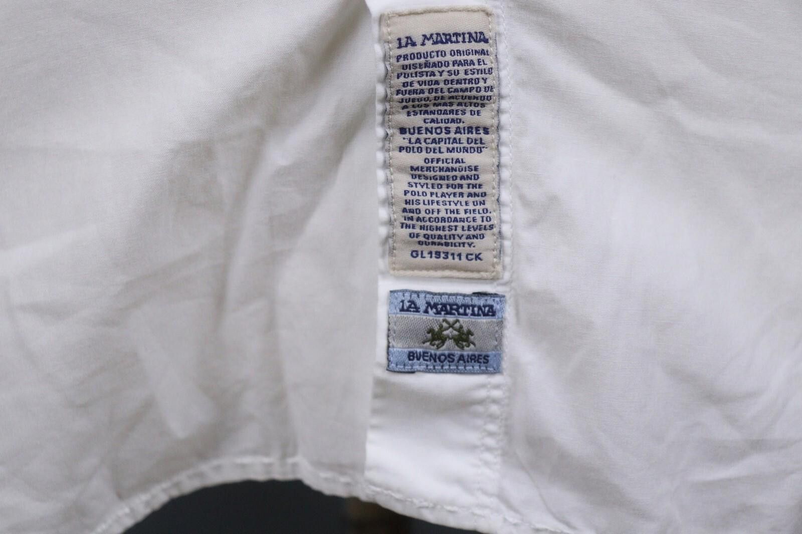 La Martina La Martina Buenos Aires White Cuff Button Down Shirt S Size US S / EU 44-46 / 1 - 11 Thumbnail