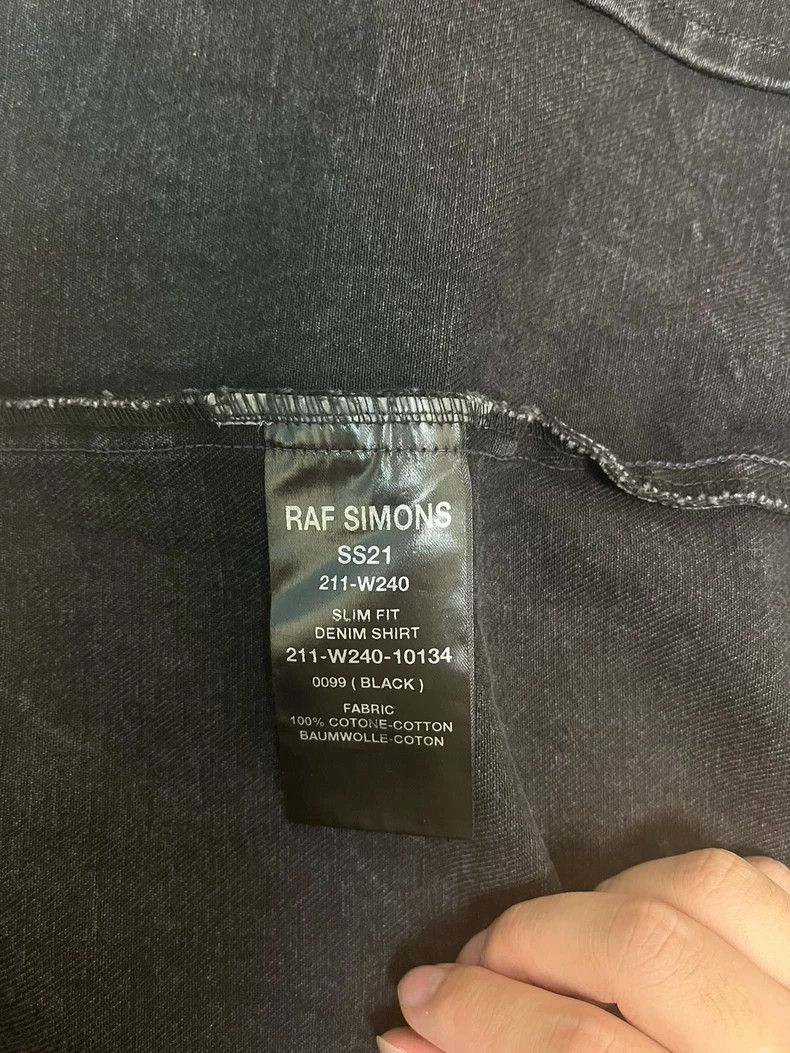 Raf Simons raf simons SS21 Black Denim Jacket 2502-Nextarrow Size US M / EU 48-50 / 2 - 5 Thumbnail