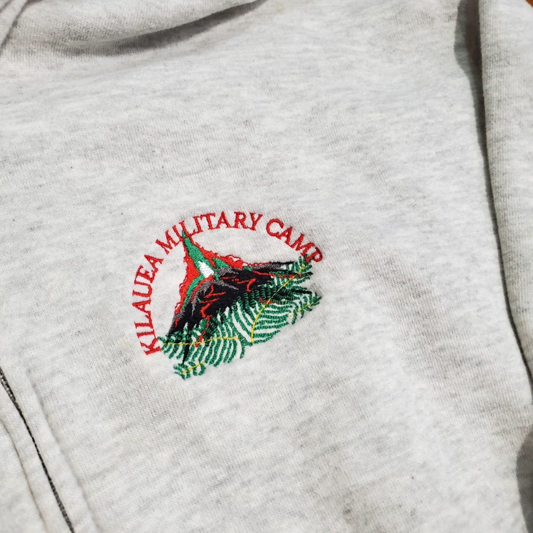 Jerzees VINTAGE Kilauea Military Camp Volcano Hawaii Hoodie Full Zip Sz Large Stained Size US L / EU 52-54 / 3 - 7 Thumbnail