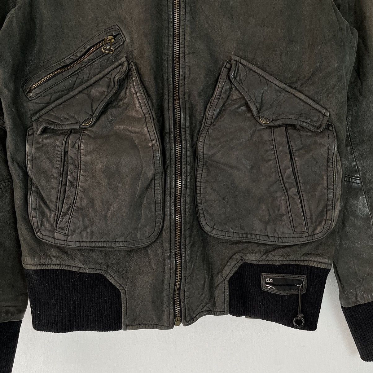 Diesel × Vintage Vintage Diesel Leather Biker Jacket Size US S / EU 44-46 / 1 - 5 Thumbnail