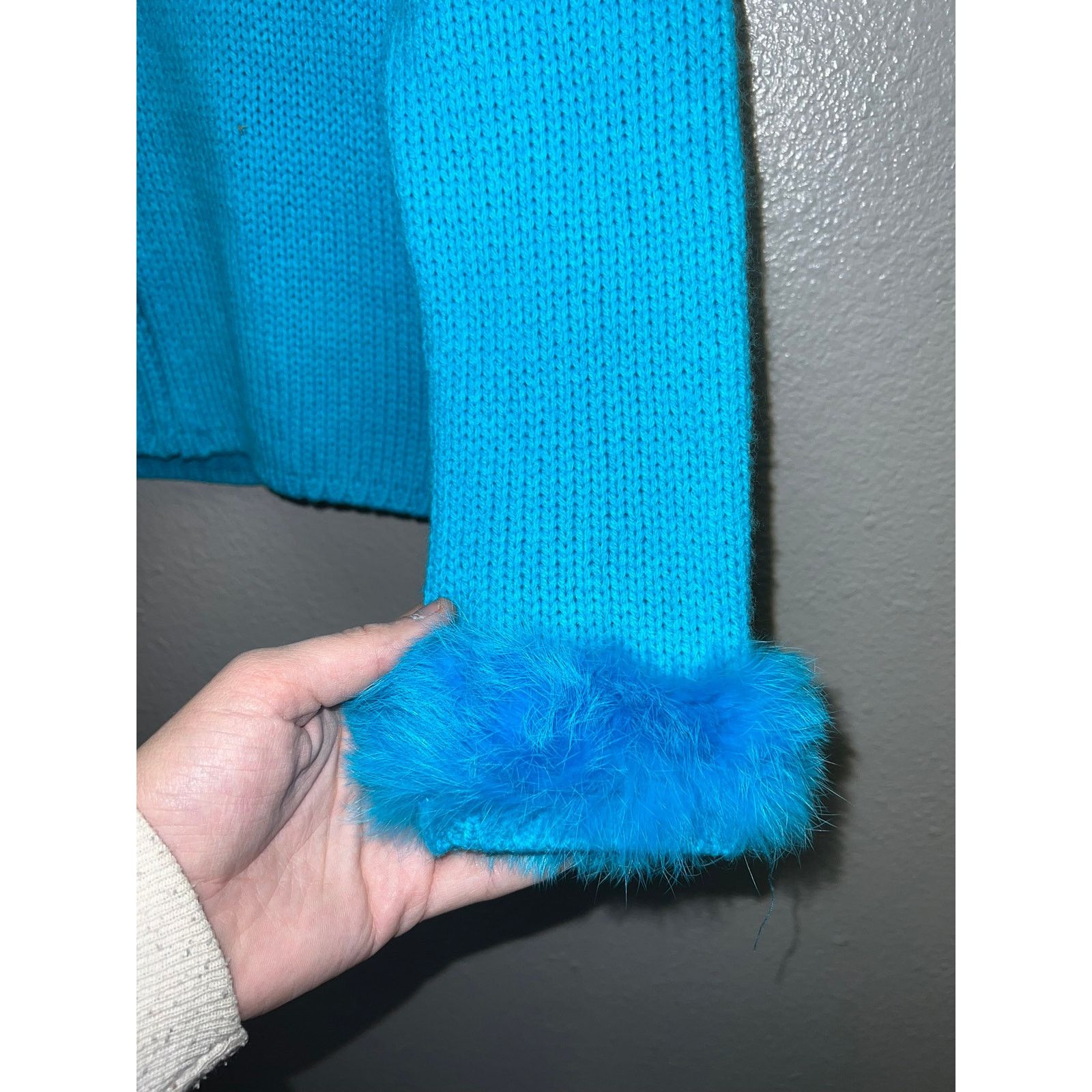 Vintage Womens Vintage Fureria Top Dyed Rabbit Trim Wool Nylon M Size M / US 6-8 / IT 42-44 - 5 Thumbnail