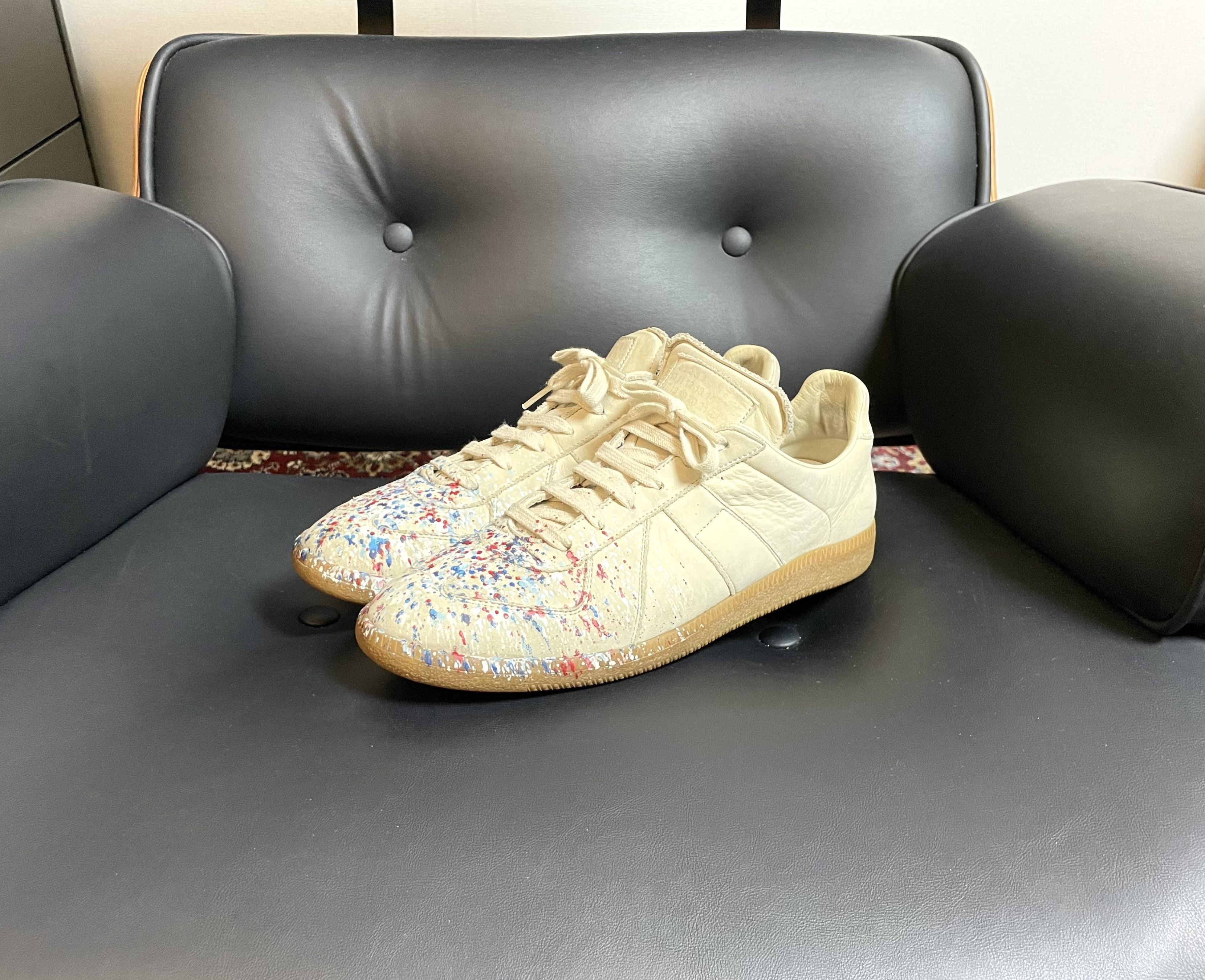 Maison Margiela Maison Margiela GAT (Paint Splatter 2015 Archive) Size US 8.5 / EU 41-42 - 5 Thumbnail
