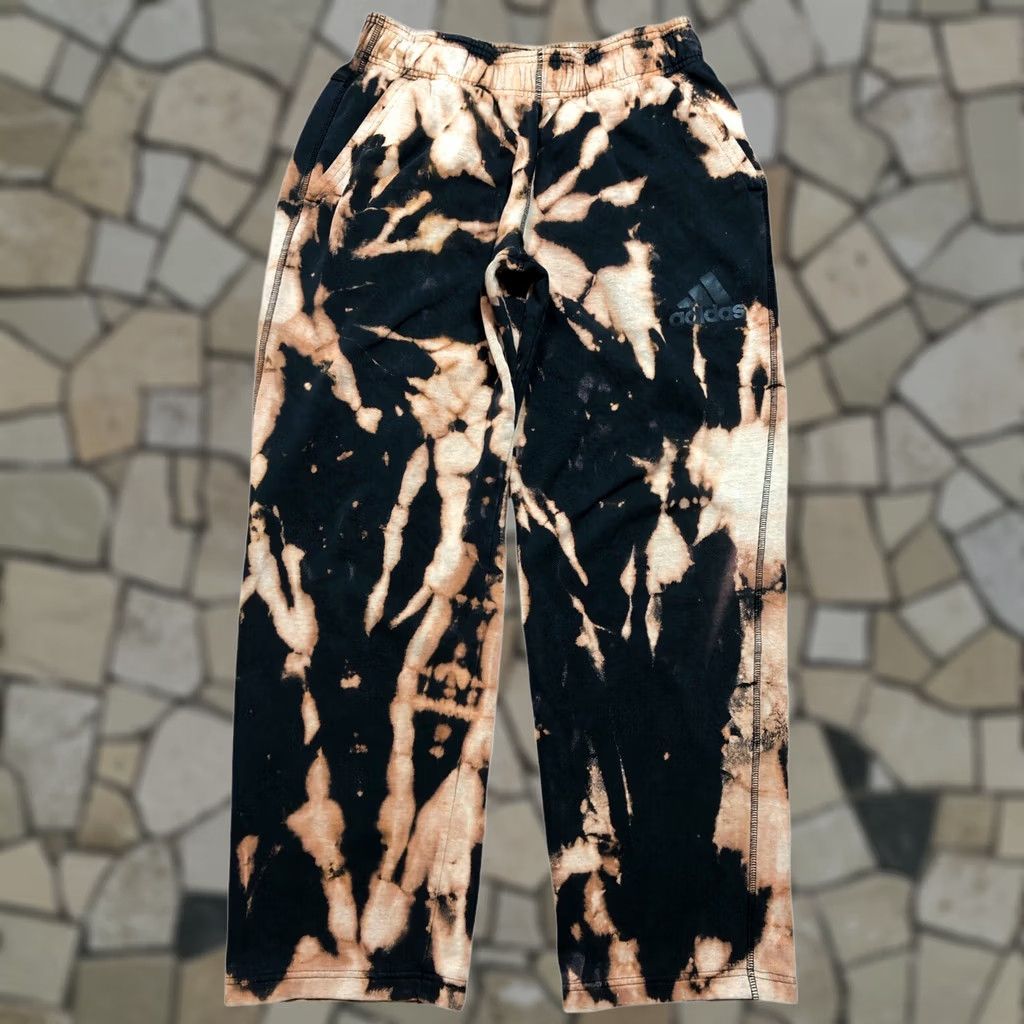 Adidas Adidas Sweatpants Mens Small Tie Dye Black Pants Size US 29 - 1 Thumbnail