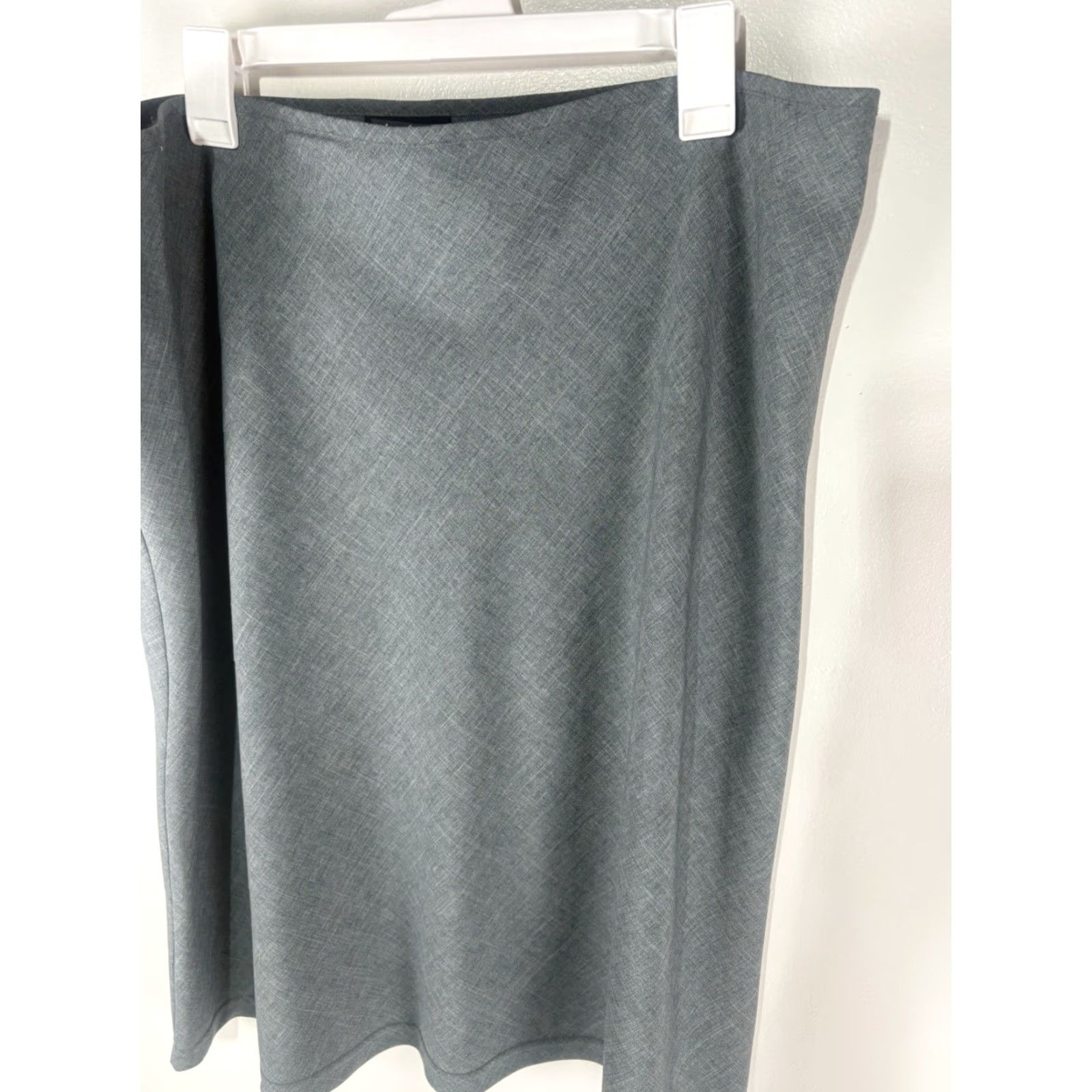 Vintage VINTAGE Cleveland Street Women's Midi A-Line Skirt Size 20 Gray Cotton Spandex Indonesia Size 42" / US 20 - 2 Thumbnail