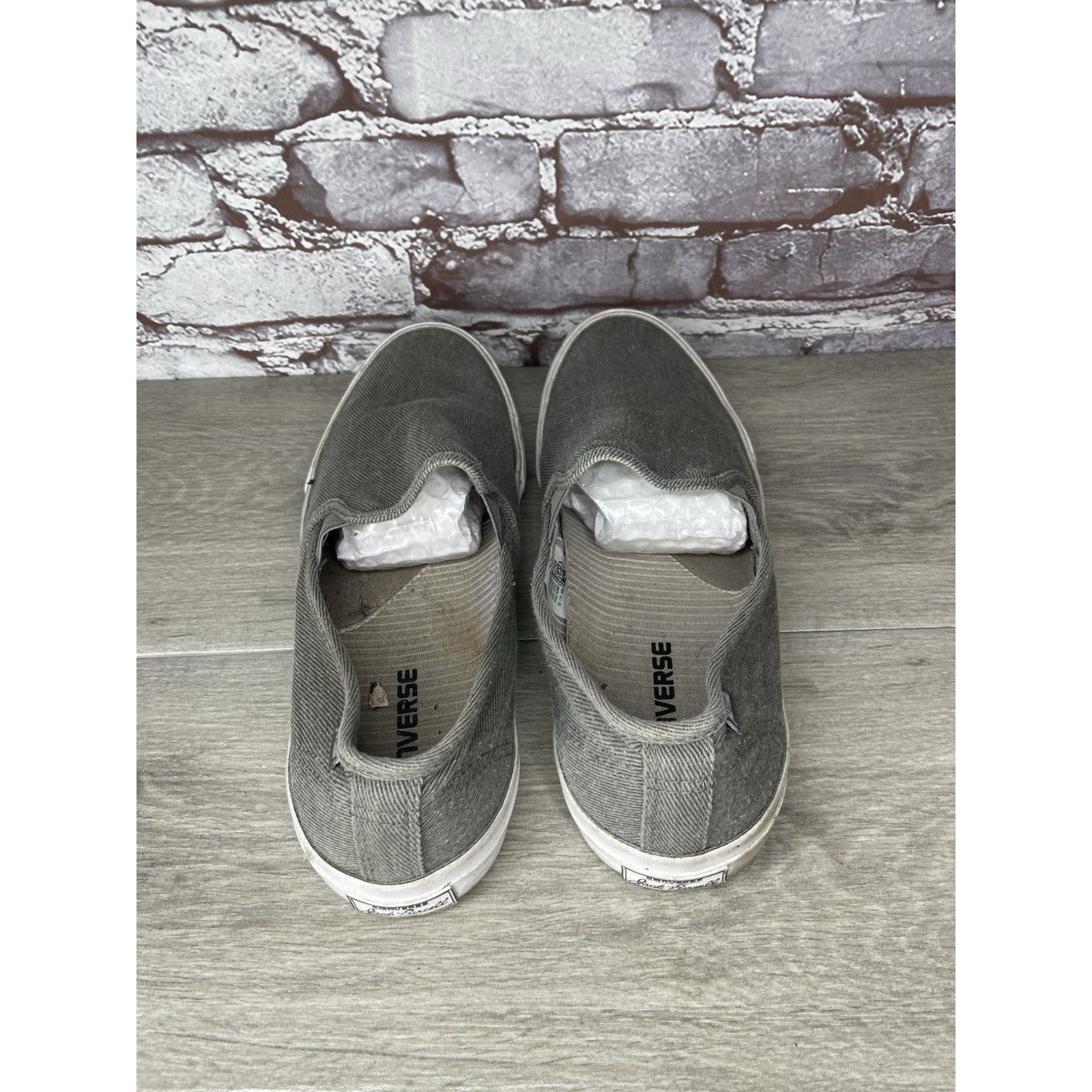 Converse Converse Jack Purcell Gray Canvas Casual Slip On Shoes Men’s Size US 10.5 / EU 43-44 - 20 Thumbnail