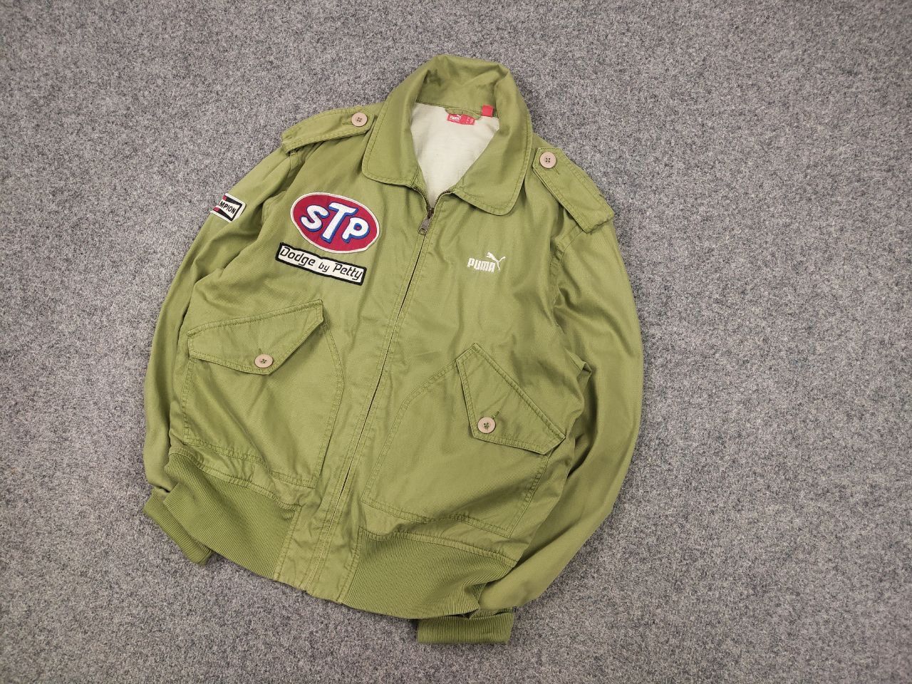 Puma Rare Vintage Richard Petty Puma Dodge STP Logo Green Jacket Size US M / EU 48-50 / 2 - 4 Thumbnail