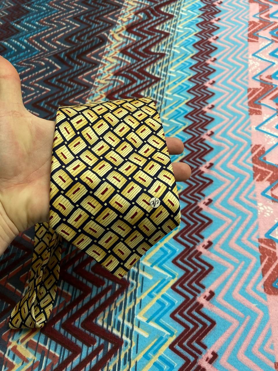 Versace Amazing Versace Abstract Silk Tie Size ONE SIZE - 6 Thumbnail
