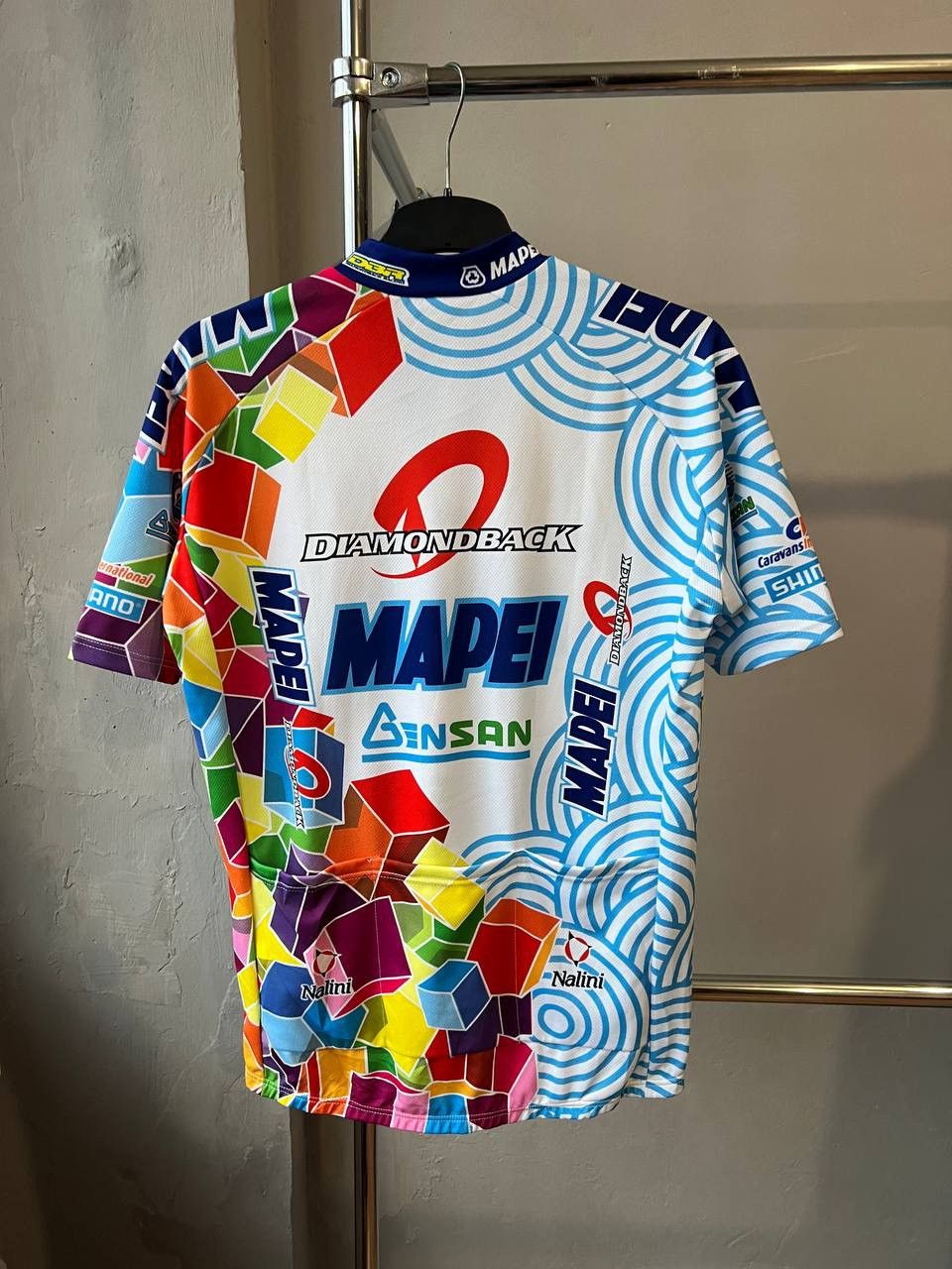 Vintage 1990 RARE NALINI MAPEI DBR CYCLING BIKE JERSEY SHIRT SIZE 6 Size US XL / EU 56 / 4 - 7 Thumbnail