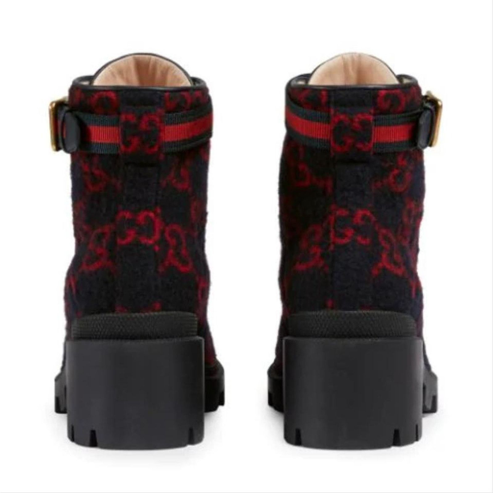 Gucci Trip GG logo wool ankle boots Size US 5 / IT 35 - 4 Thumbnail