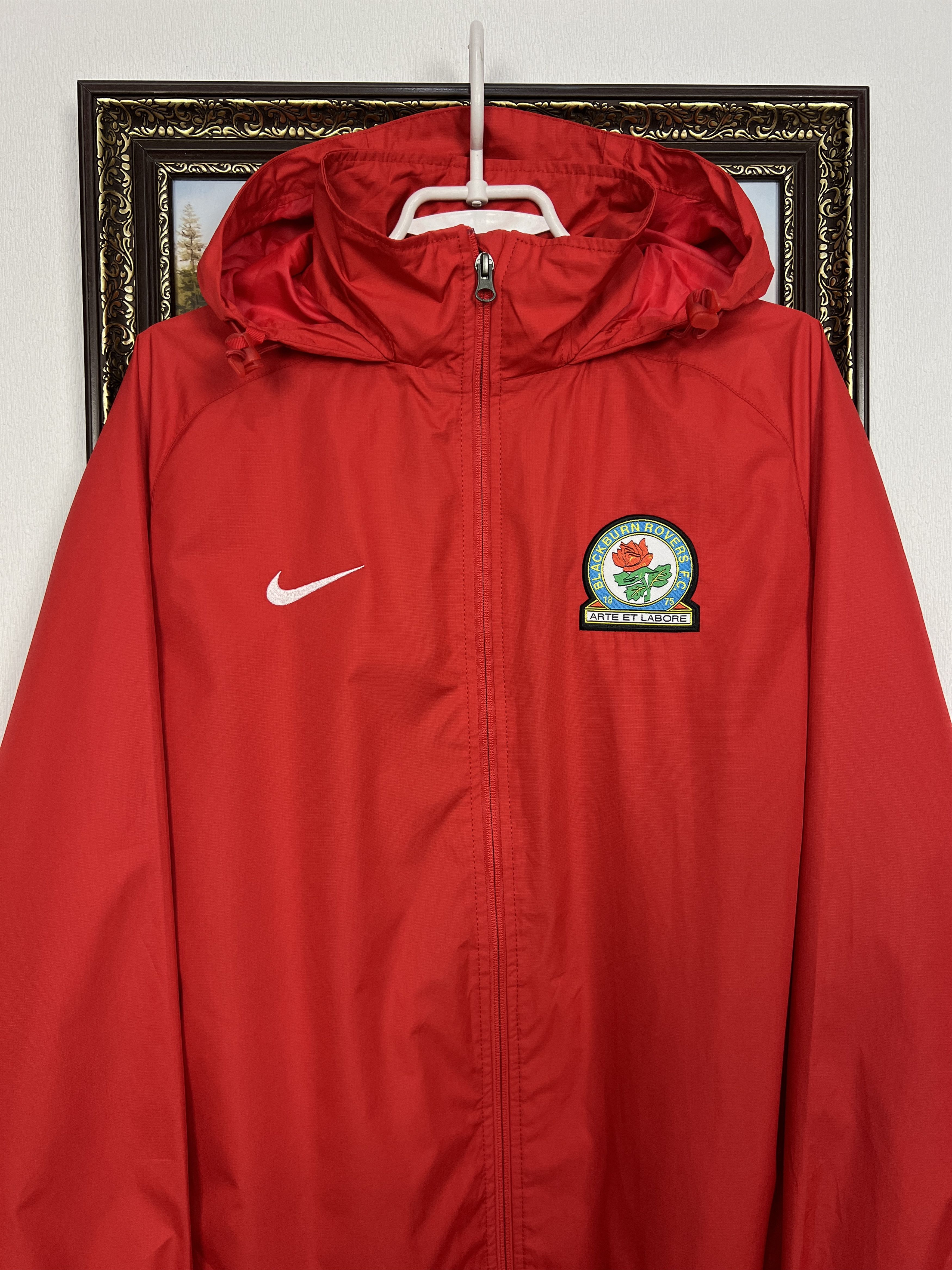 Nike Blackburn Rovers Football Jacket Hooded Windbreaker TrackTop Size US M / EU 48-50 / 2 - 2 Thumbnail