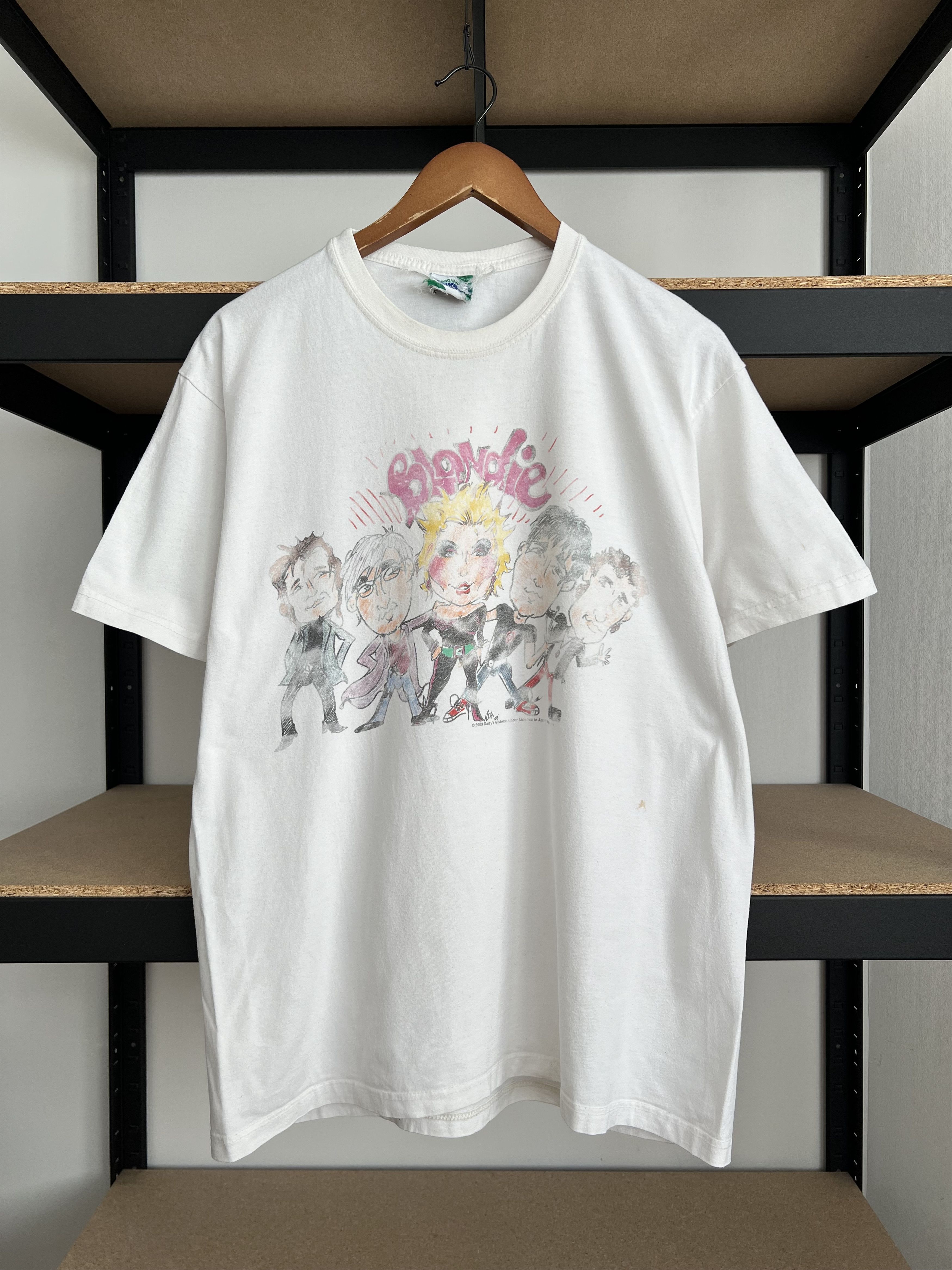 Band Tees Vintage 2008 Blondie Debbie Harry White T-shirt Size US L / EU 52-54 / 3 - 1 Thumbnail
