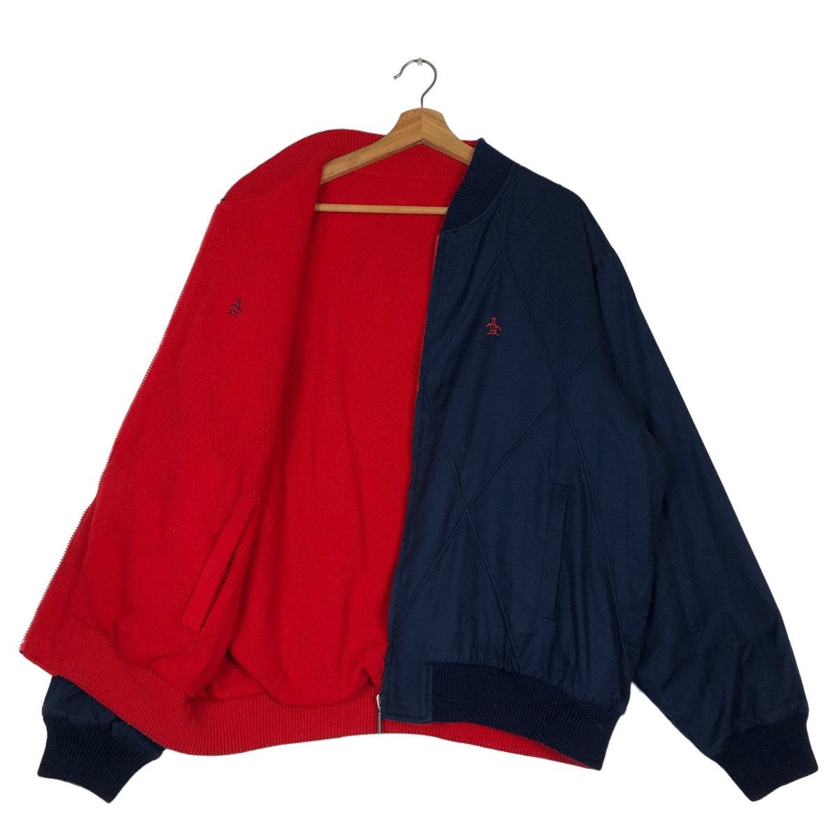 Japanese Brand 🔥90’s Vtg Reversible Wool Bomber Jacket Grandslam Japan Size US M / EU 48-50 / 2 - 9 Thumbnail