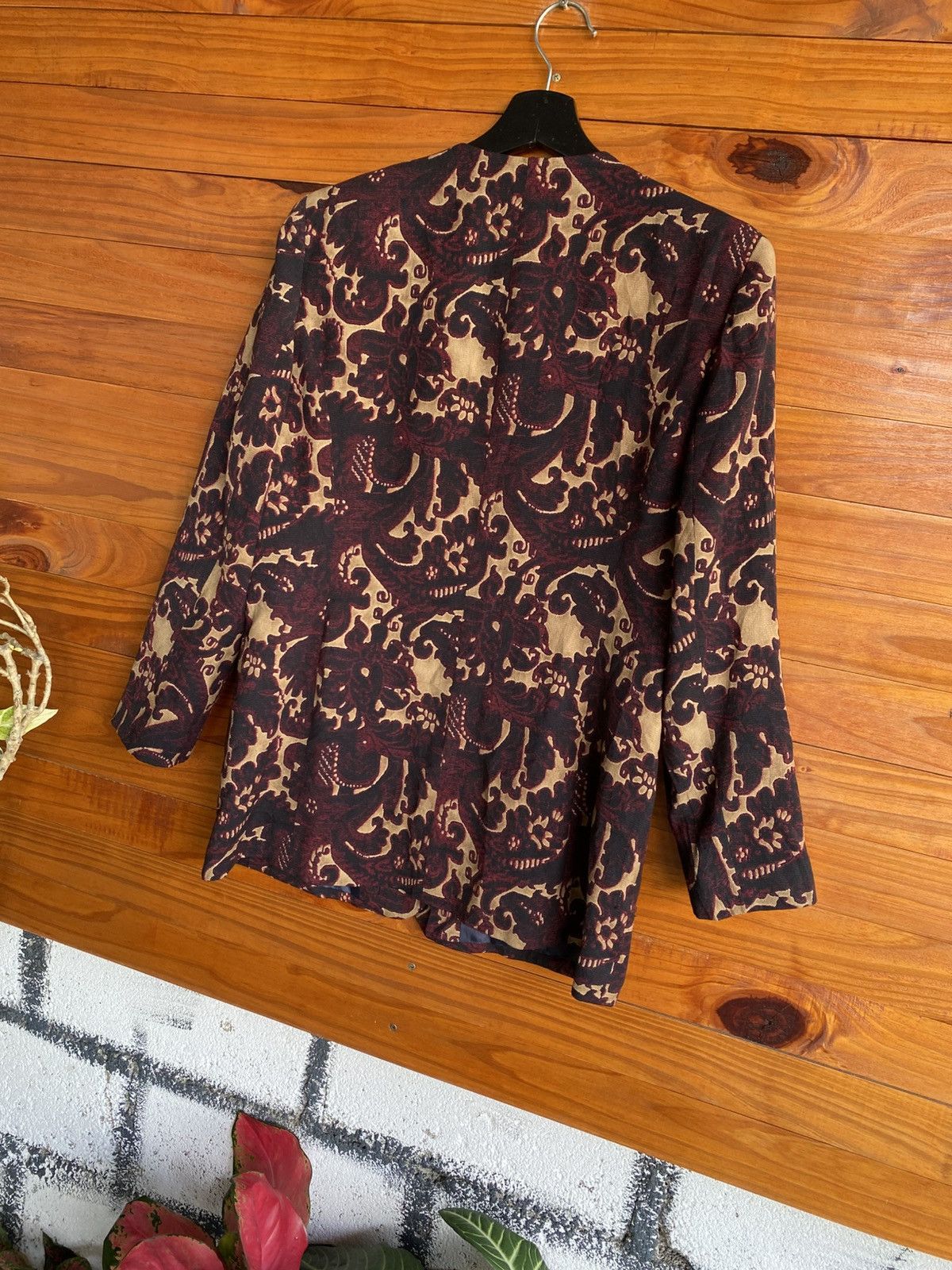 Japanese Brand BON PLAN Tokyo Vintage Baroque Pattern Jacket Size 9 Size M / US 6-8 / IT 42-44 - 15 Thumbnail