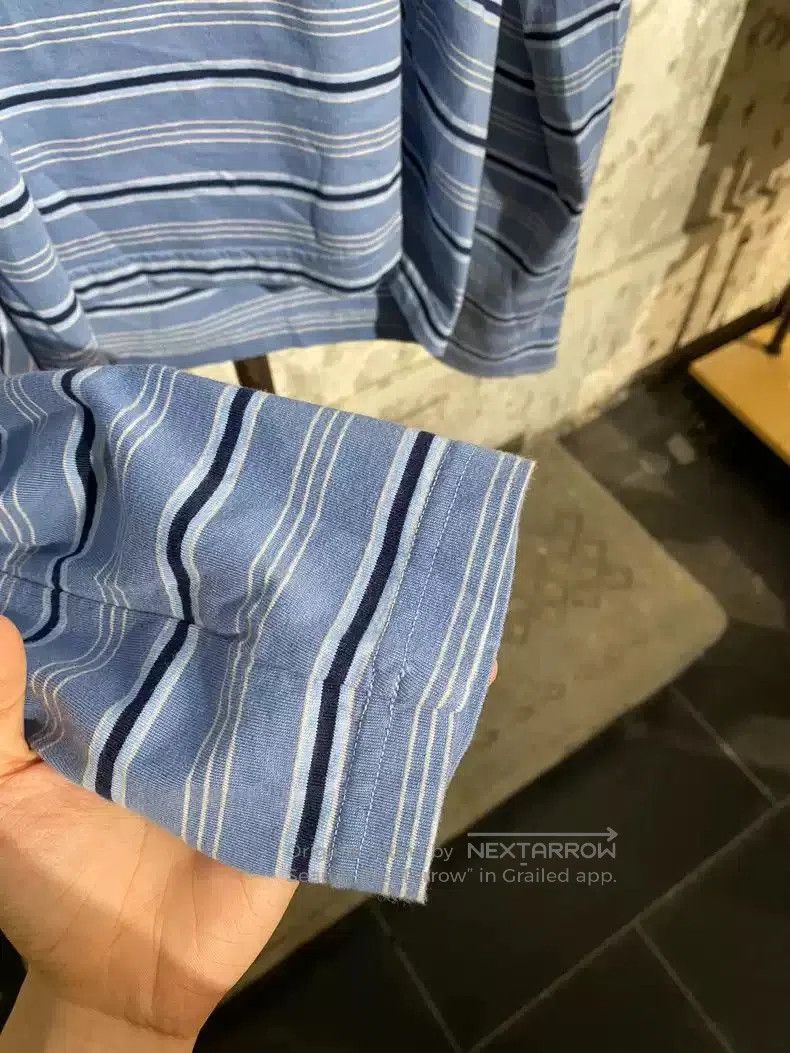 Martine Rose Martine rose blue and white striped long-sleeved T-shirt. Size US M / EU 48-50 / 2 - 7 Thumbnail