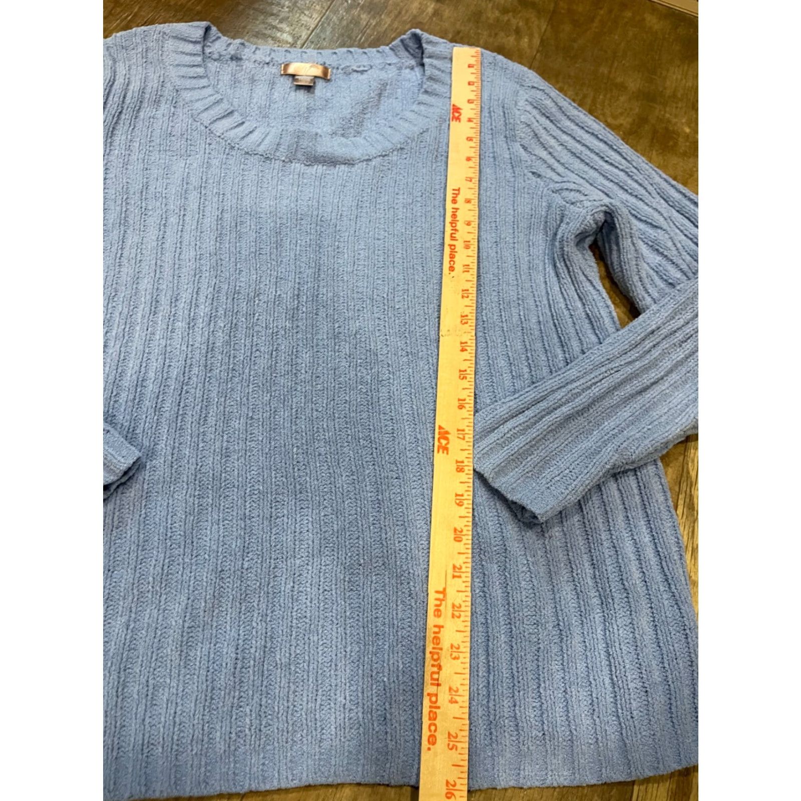 Vintage WHITE STAG Sweater Womens XL Blue Crew Neck Long Sleeve Embroidered Holiday Casual Pullover Winter Size XL / US 12-14 / IT 48-50 - 2 Thumbnail