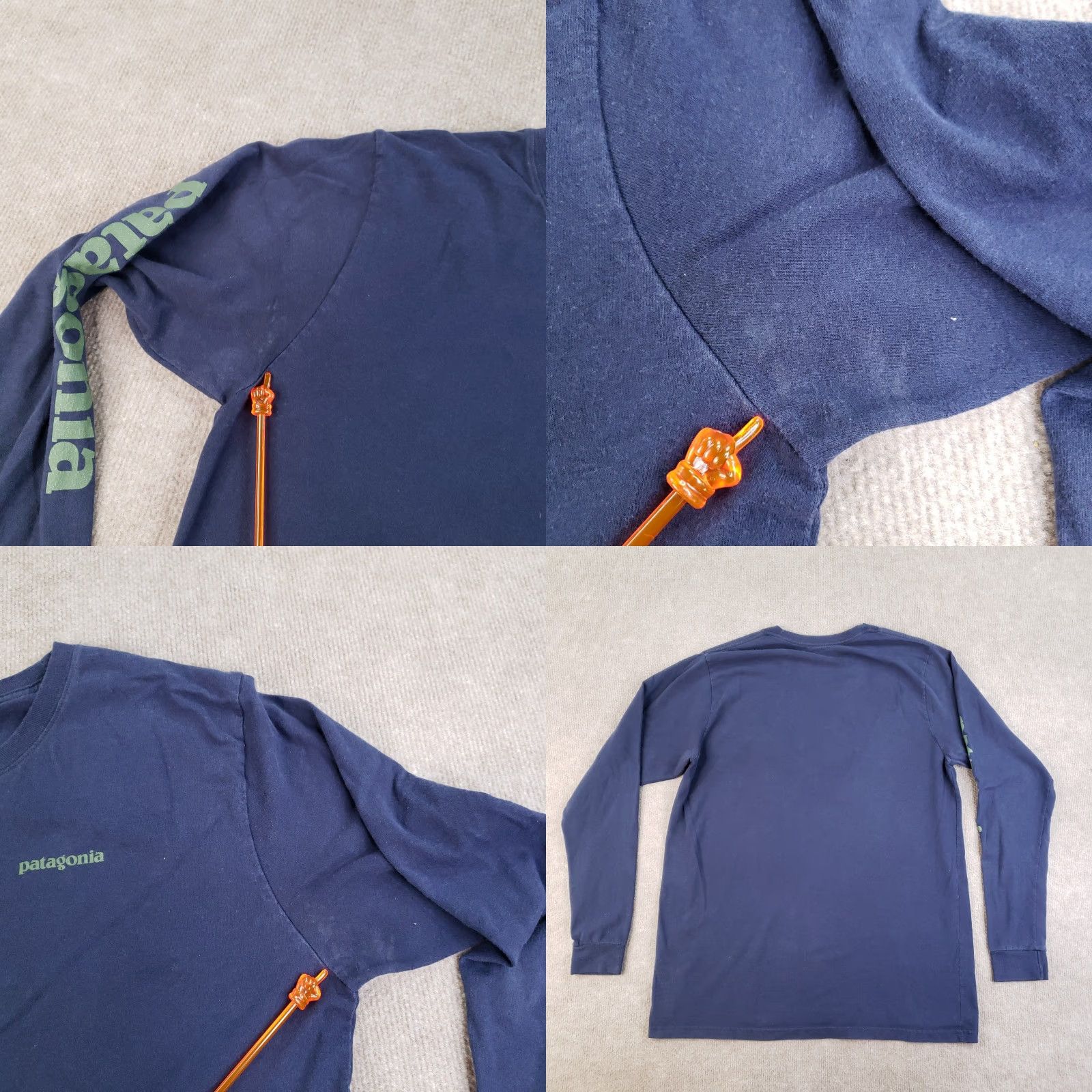Patagonia Patagonia Shirt Mens Large Blue Long Sleeve Cotton Logo Outdoors Regular Fit Size US L / EU 52-54 / 3 - 8 Thumbnail