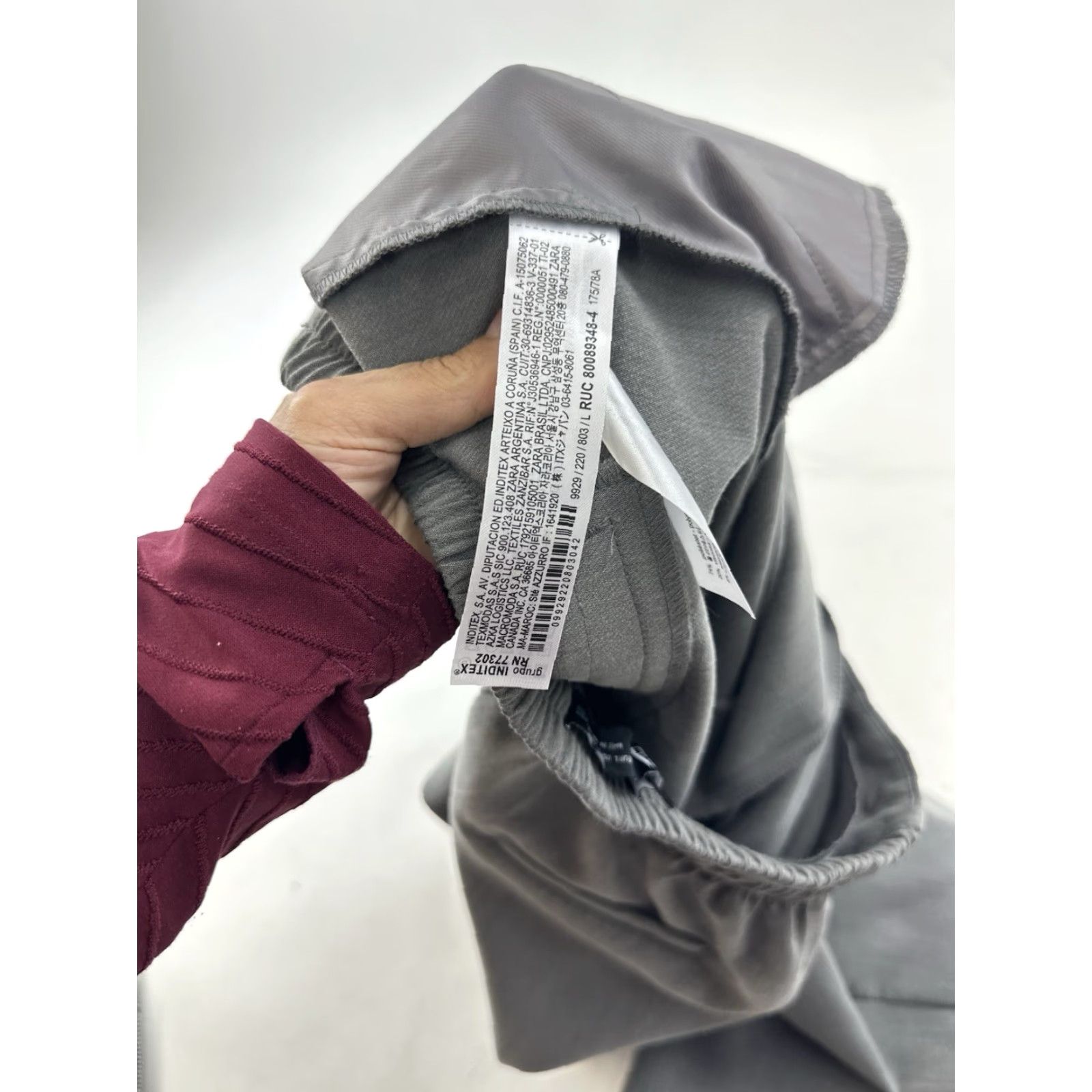 Zara ZARA Pants Women L Gray Dress Work Trouser Bootcut Ankle 26 in Inseam Mens? No—Women Size 36" / US 14 / IT 50 - 7 Thumbnail