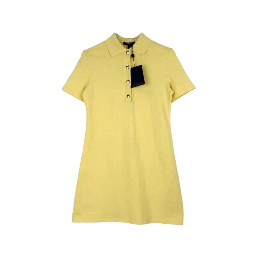 Louis Vuitton Louis Vuitton Yellow Logo Polo Dress - dmc Size US M / EU 48-50 / 2 - 1 Thumbnail